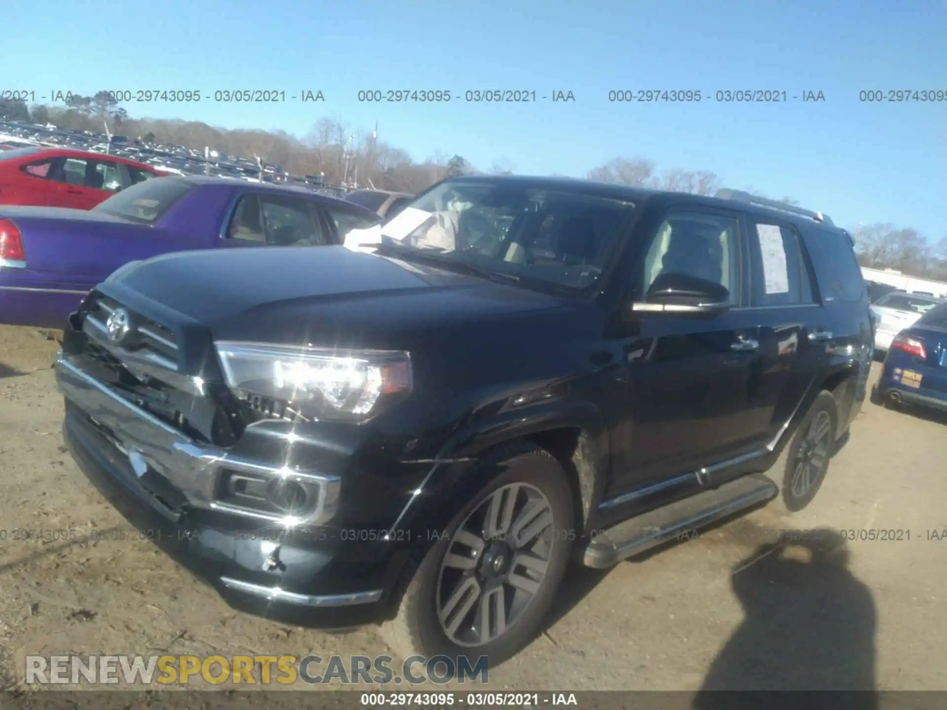 2 Фотография поврежденного автомобиля JTEDU5JR1M5233146 TOYOTA 4RUNNER 2021