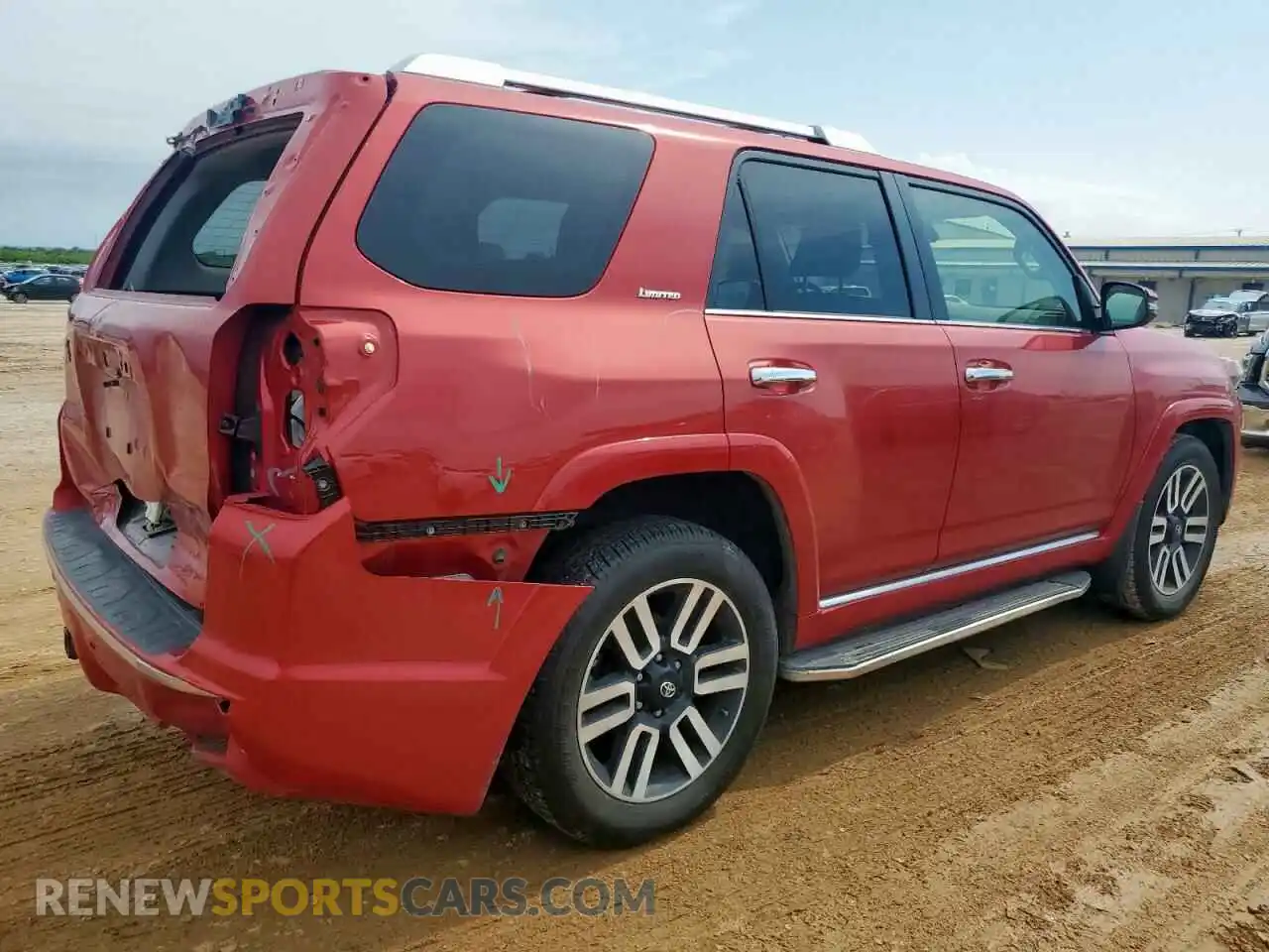 3 Photograph of a damaged car JTEDU5JR1M5236385 TOYOTA 4RUNNER 2021