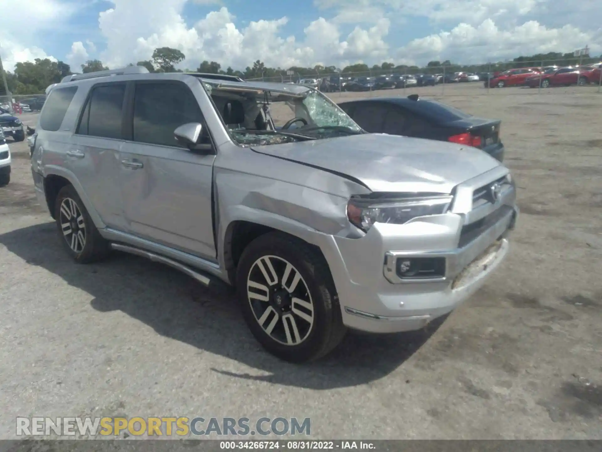 1 Photograph of a damaged car JTEDU5JR5M5231349 TOYOTA 4RUNNER 2021