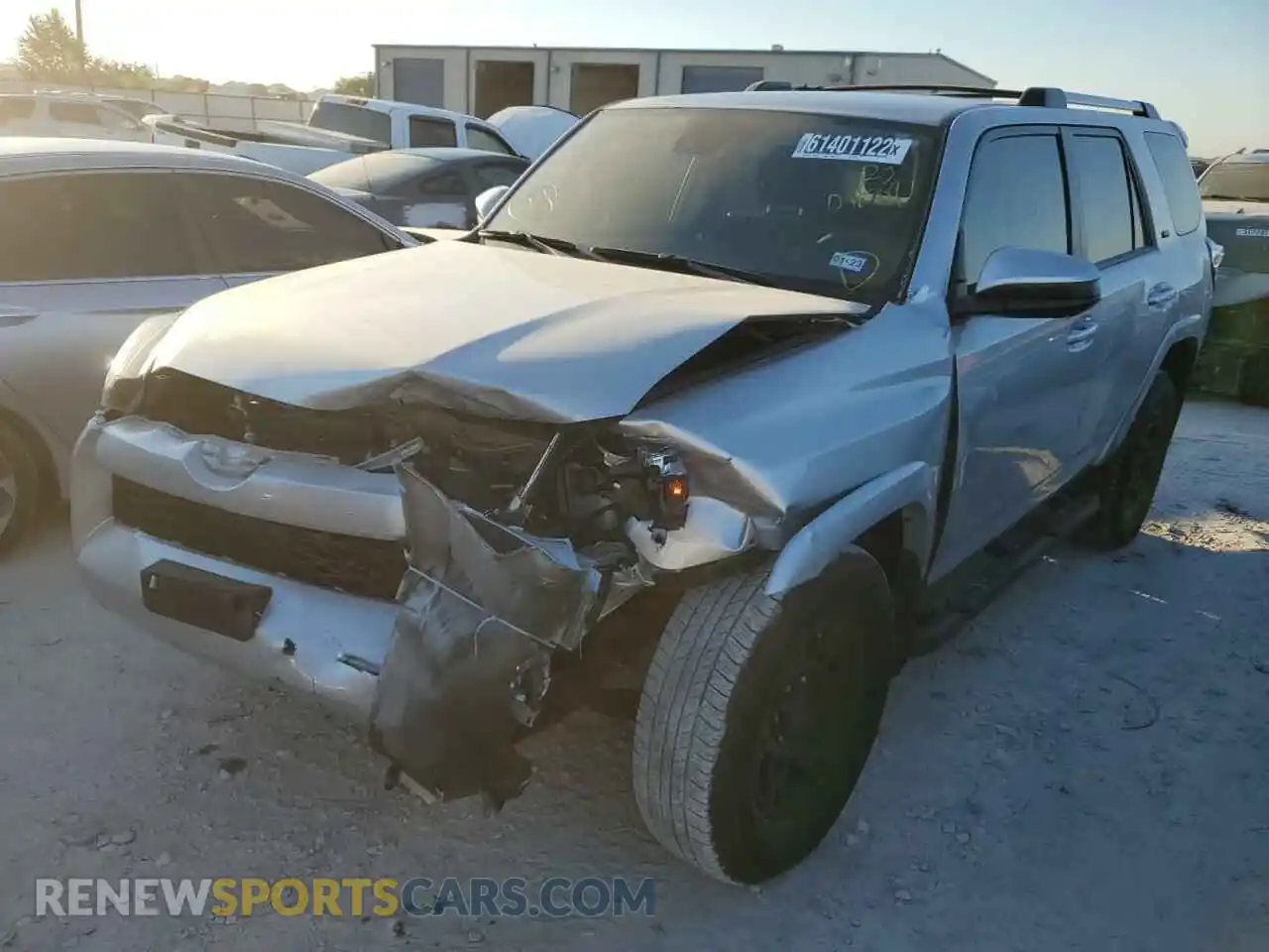 2 Photograph of a damaged car JTEEU5JR0M5248709 TOYOTA 4RUNNER 2021