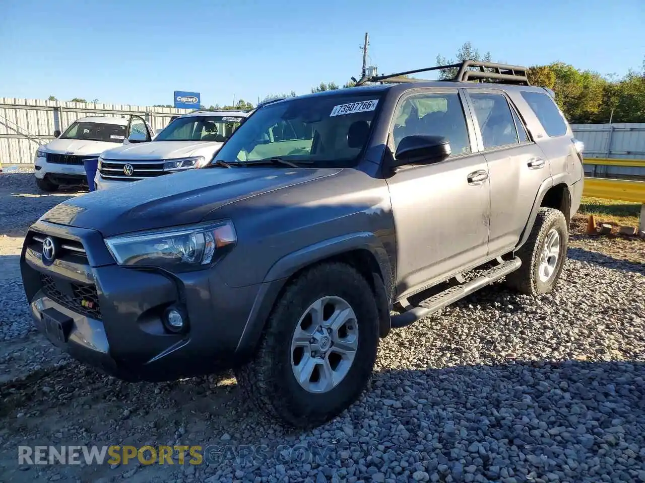 1 fotografías del automóvil dañado JTEEU5JR2M5234343 TOYOTA 4RUNNER 2021