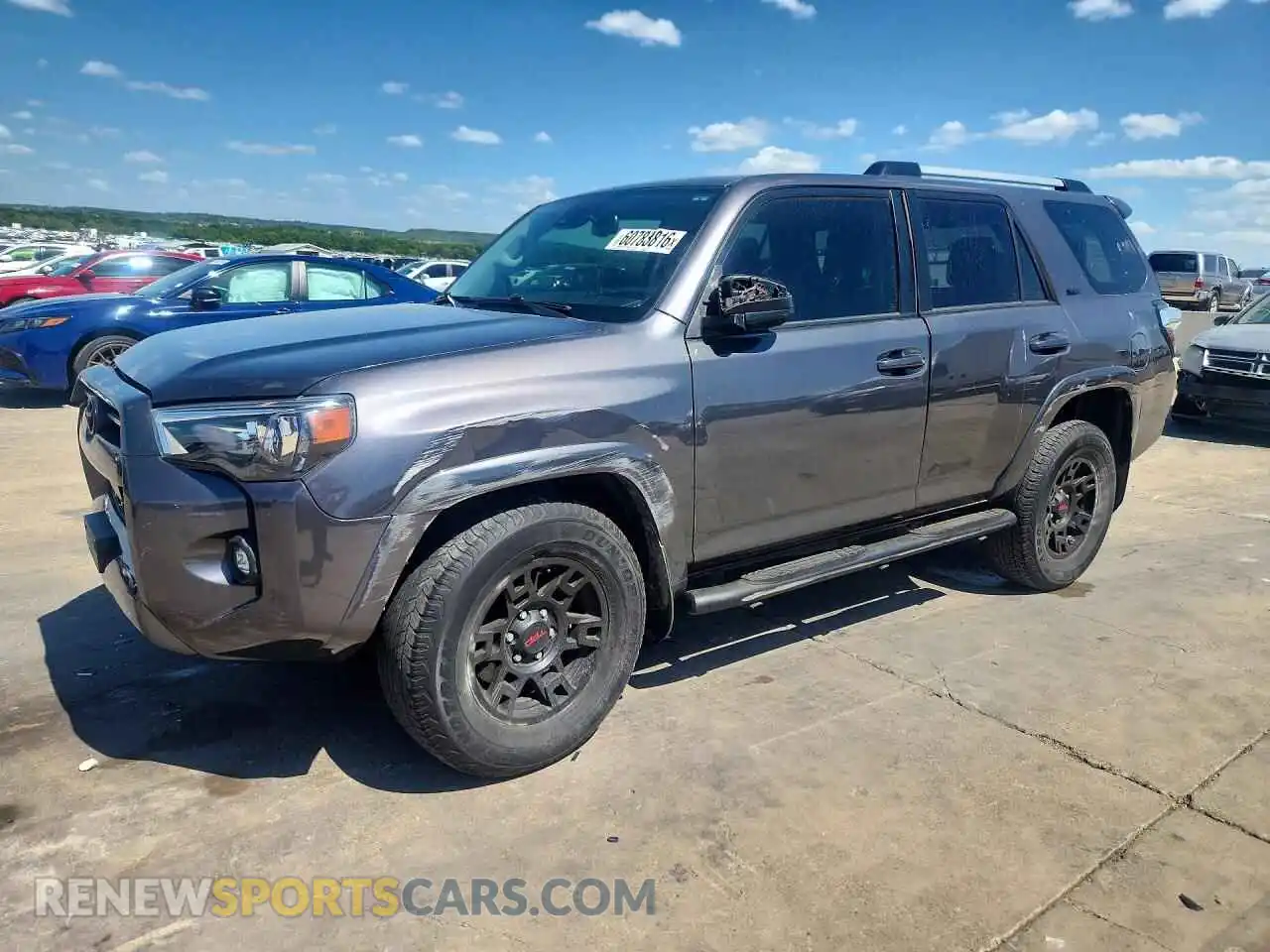 1 Photograph of a damaged car JTEEU5JR3M5248946 TOYOTA 4RUNNER 2021