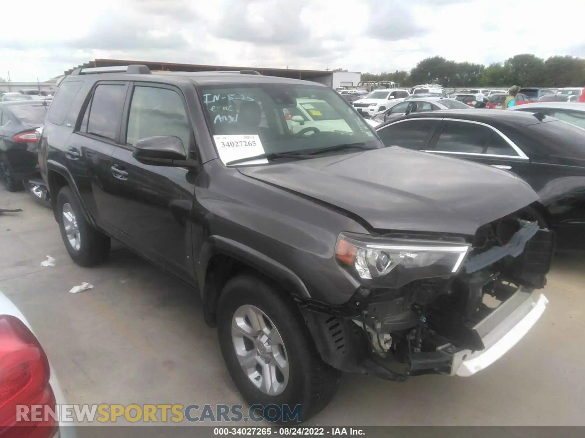1 Photograph of a damaged car JTEEU5JR4M5236191 TOYOTA 4RUNNER 2021
