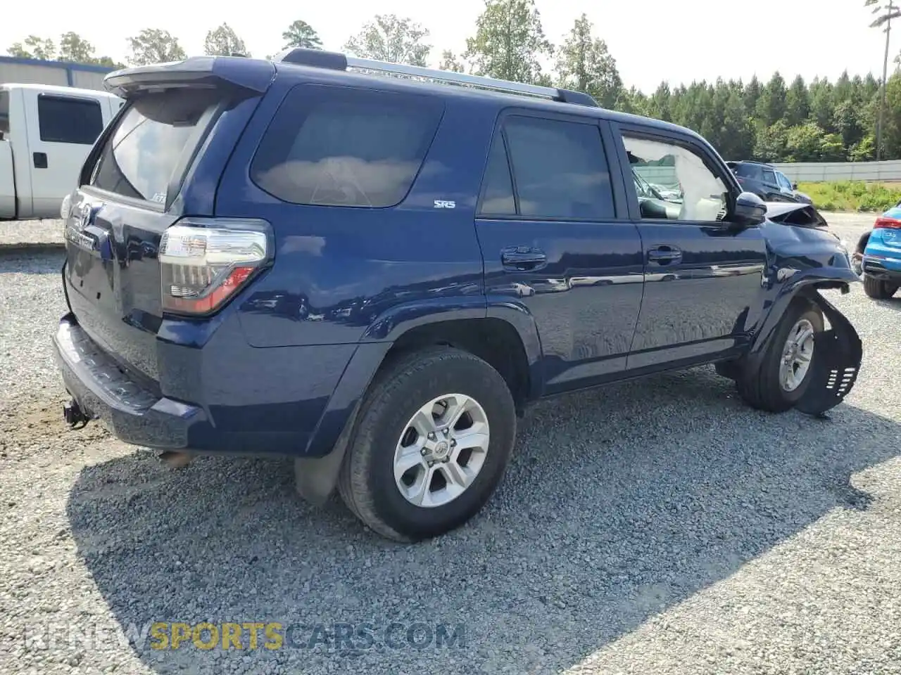 3 Photograph of a damaged car JTEEU5JR4M5238426 TOYOTA 4RUNNER 2021