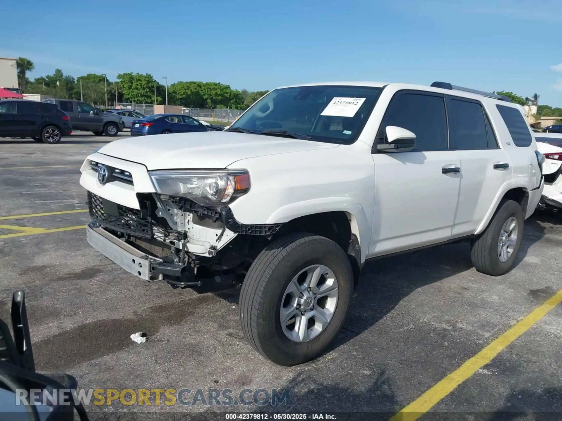 2 fotografías del automóvil dañado JTEEU5JR5M5231582 TOYOTA 4RUNNER 2021
