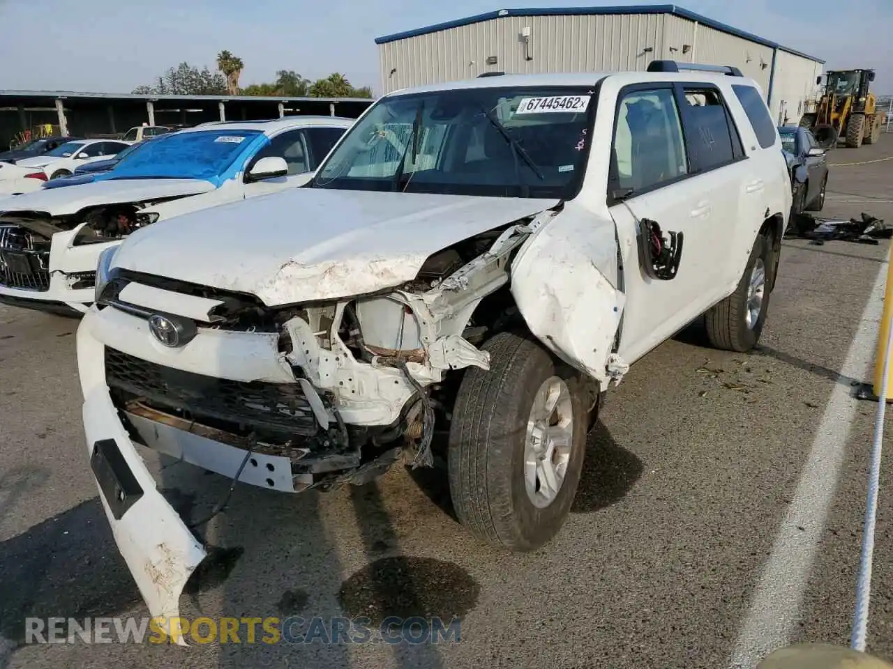 2 Photograph of a damaged car JTEEU5JR5M5239407 TOYOTA 4RUNNER 2021
