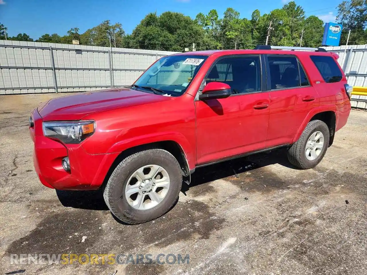 1 Photograph of a damaged car JTEEU5JR6M5238783 TOYOTA 4RUNNER 2021