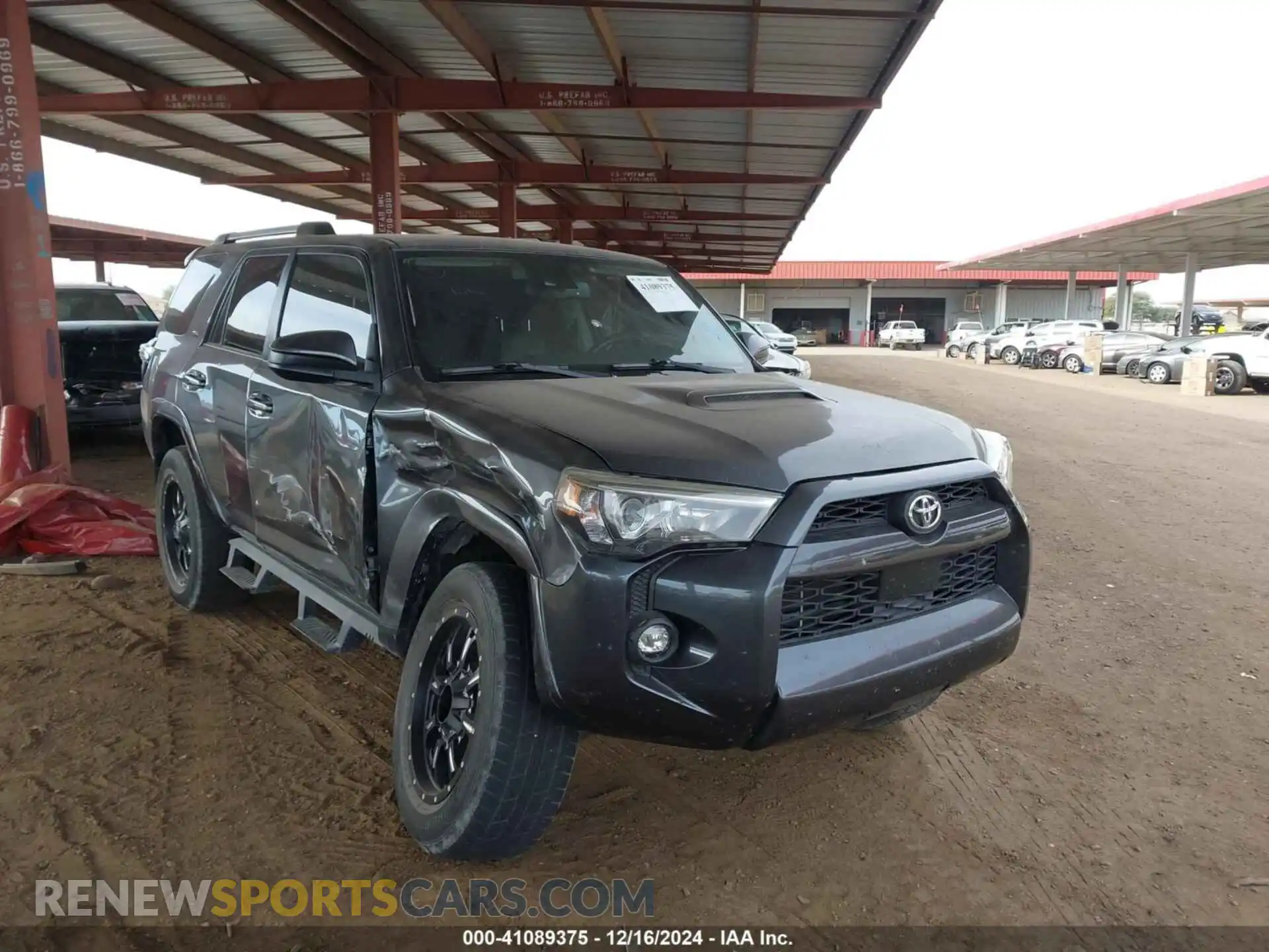 1 Photograph of a damaged car JTEEU5JR6M5238900 TOYOTA 4RUNNER 2021