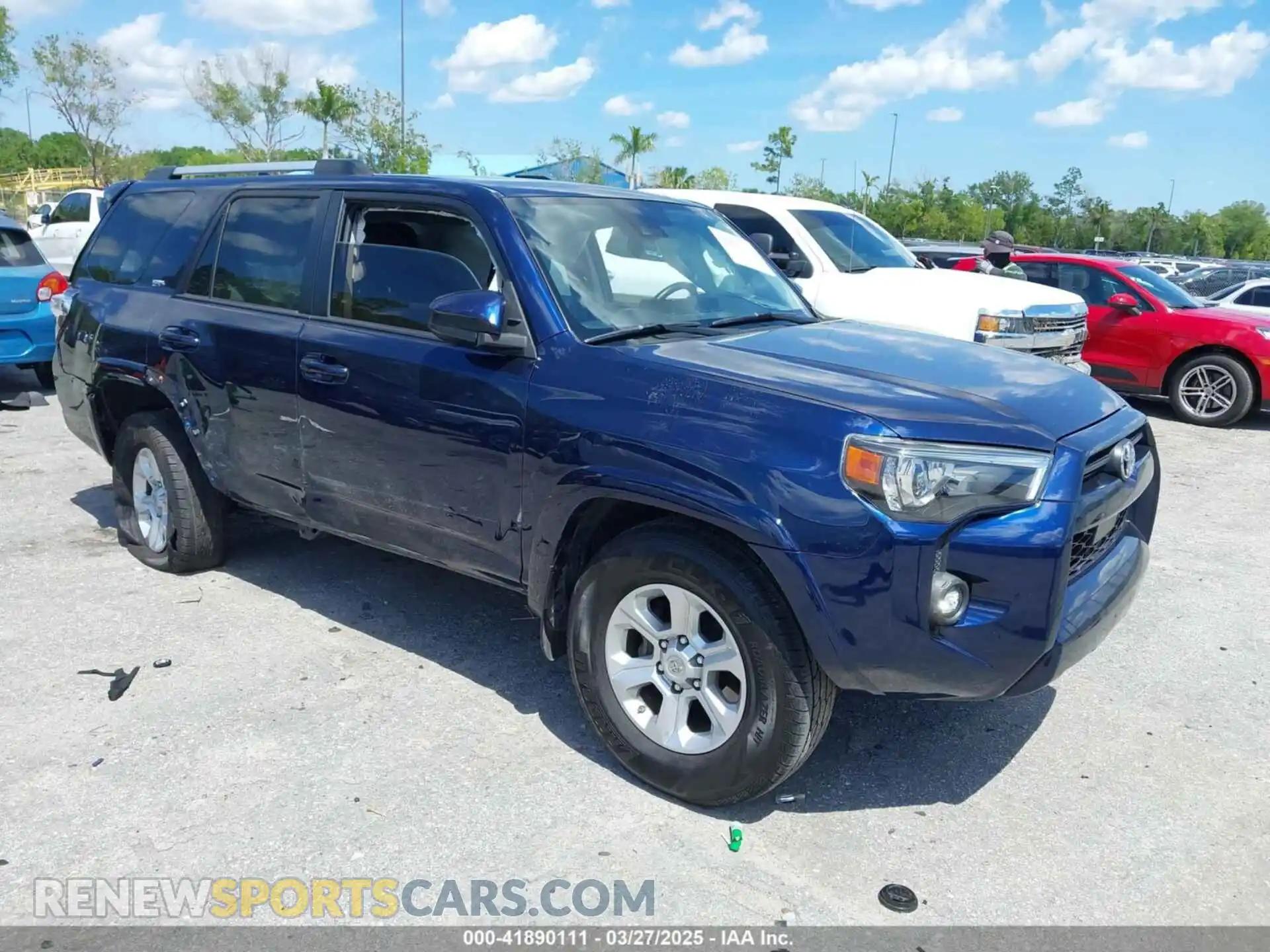 1 Photograph of a damaged car JTEEU5JR7M5238629 TOYOTA 4RUNNER 2021