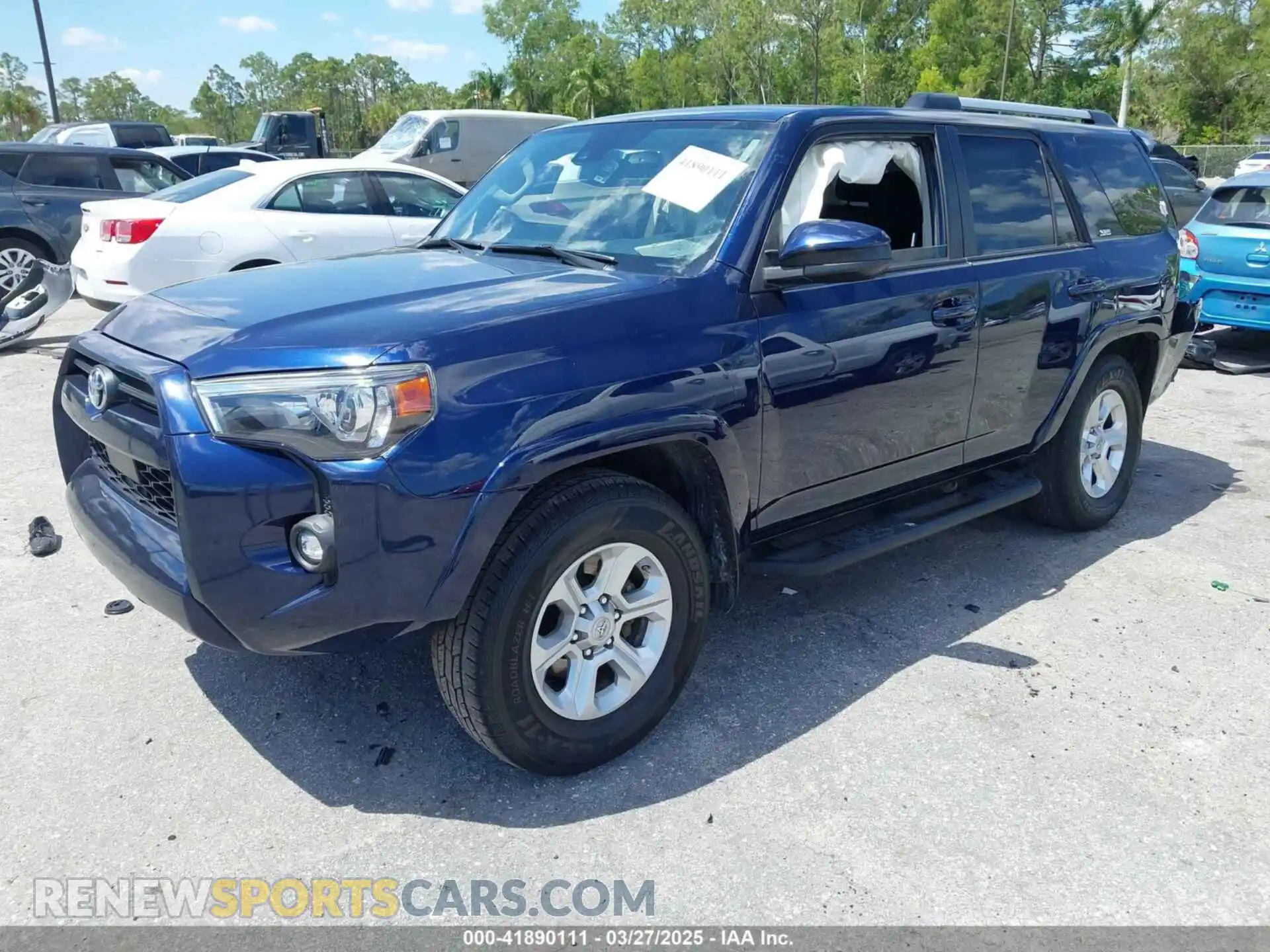 2 Photograph of a damaged car JTEEU5JR7M5238629 TOYOTA 4RUNNER 2021