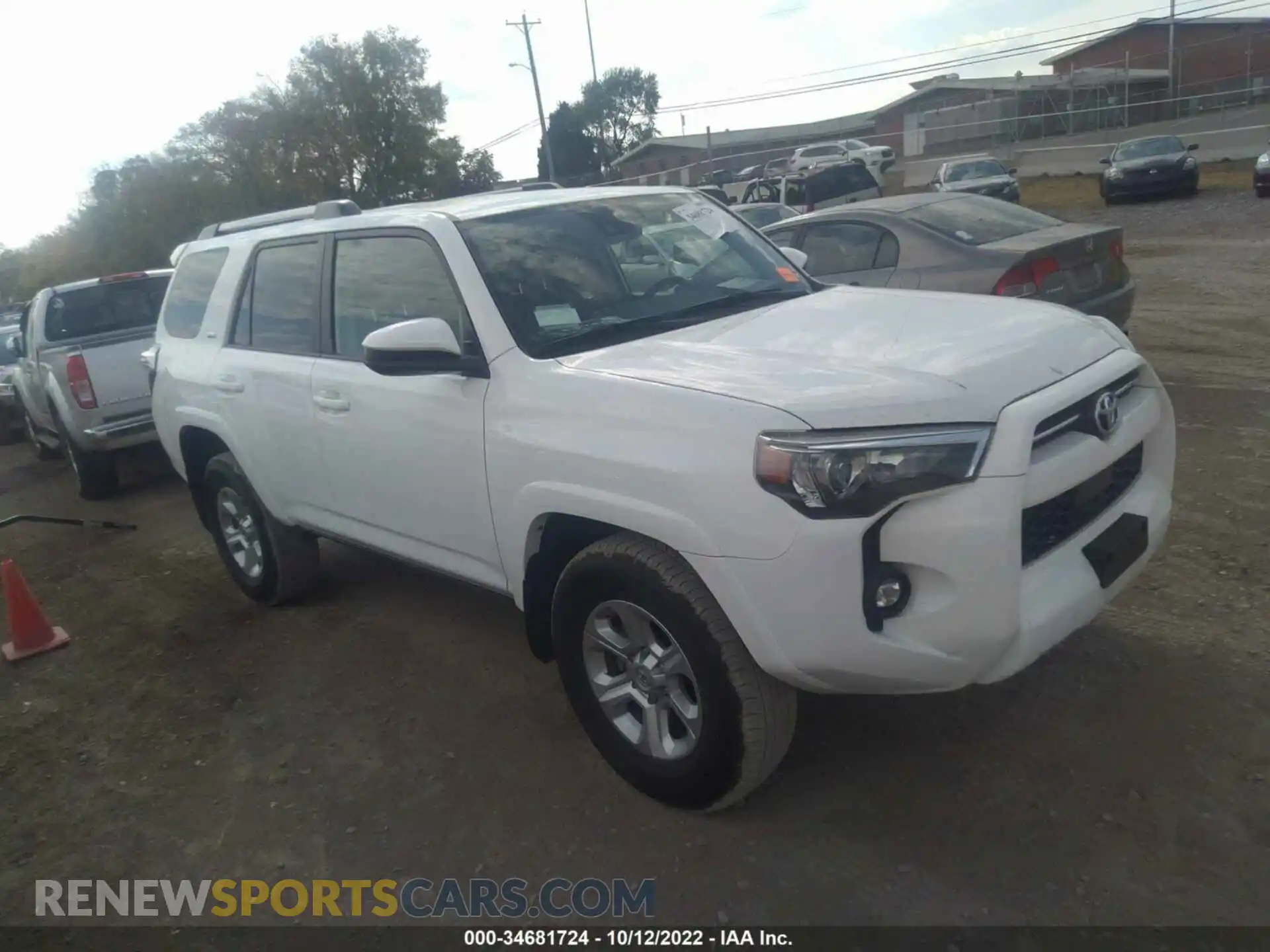 1 Photograph of a damaged car JTEEU5JR7M5249209 TOYOTA 4RUNNER 2021