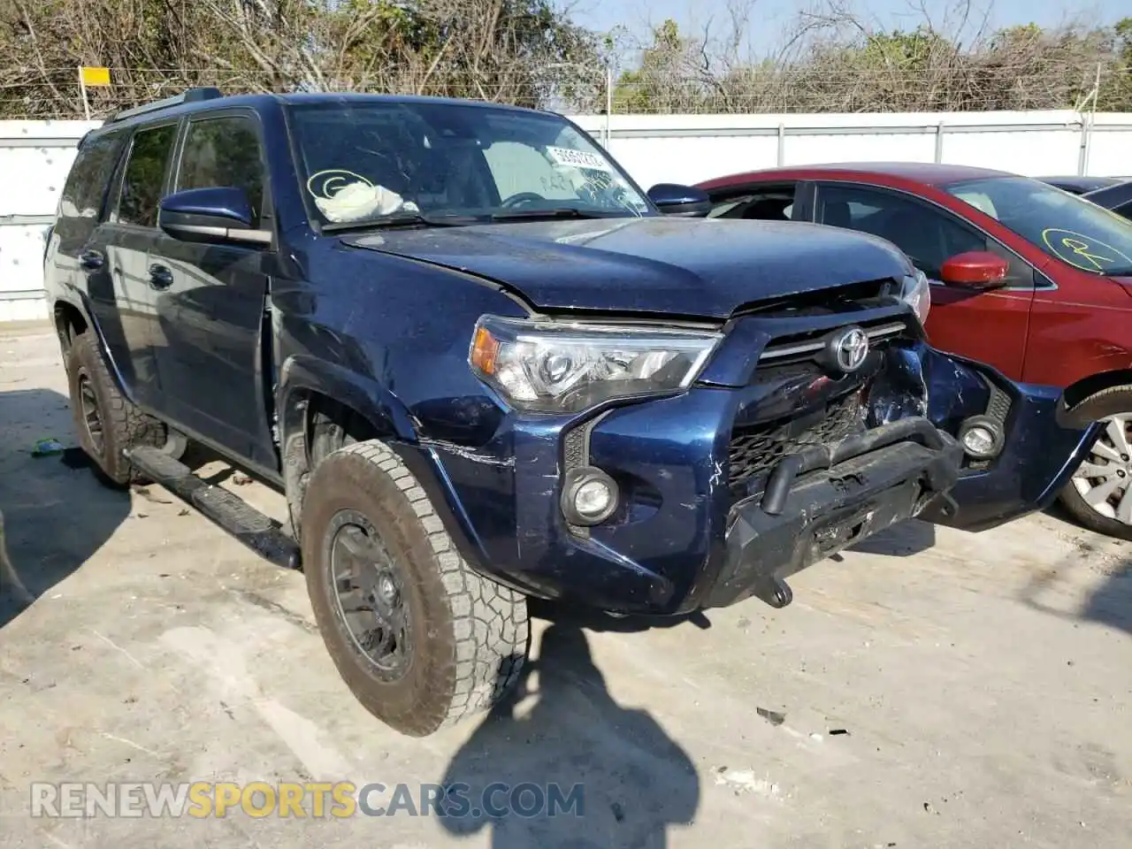 1 fotografías del automóvil dañado JTEEU5JR8M5234833 TOYOTA 4RUNNER 2021
