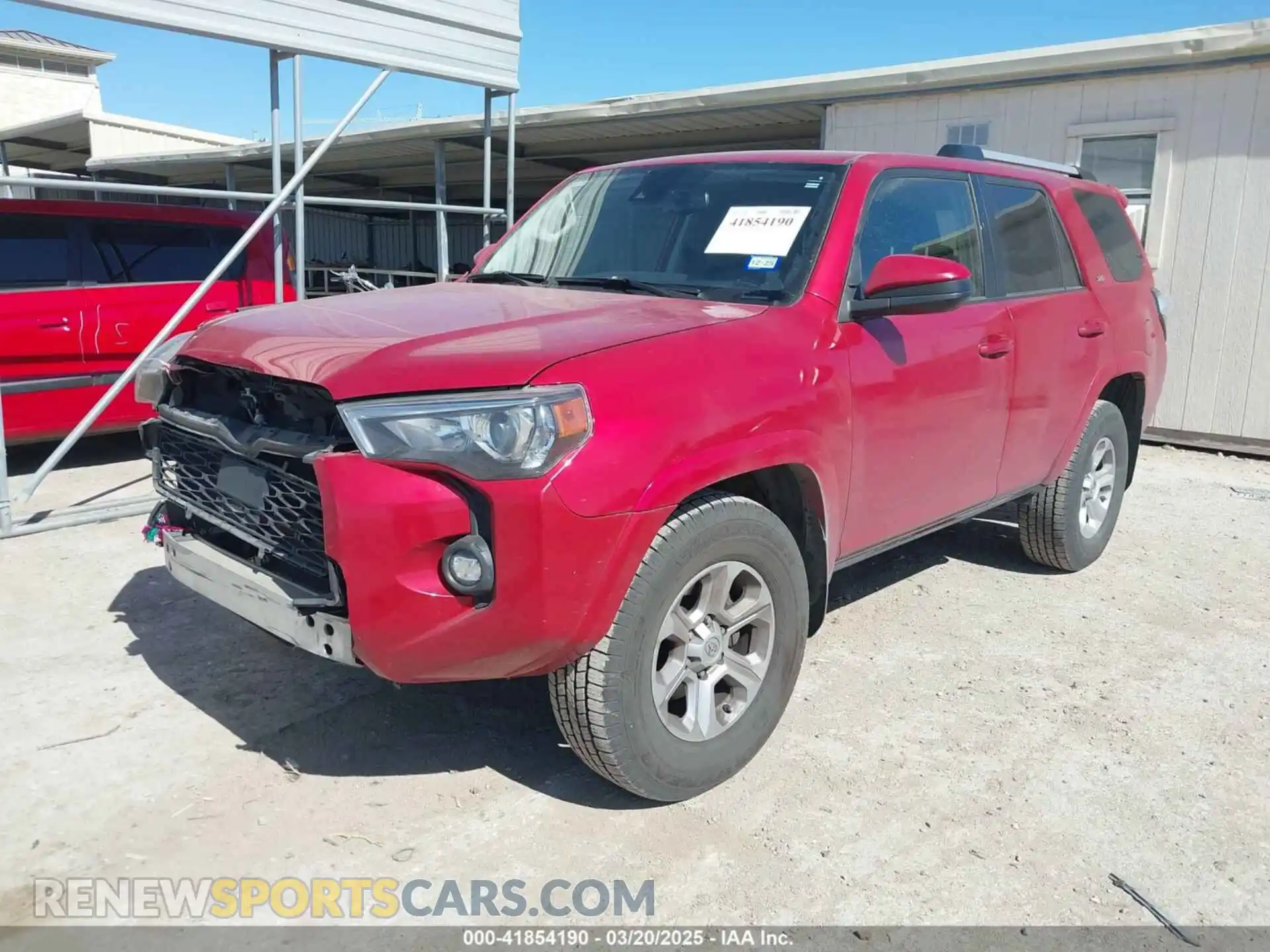 2 Photograph of a damaged car JTEEU5JR9M5236350 TOYOTA 4RUNNER 2021