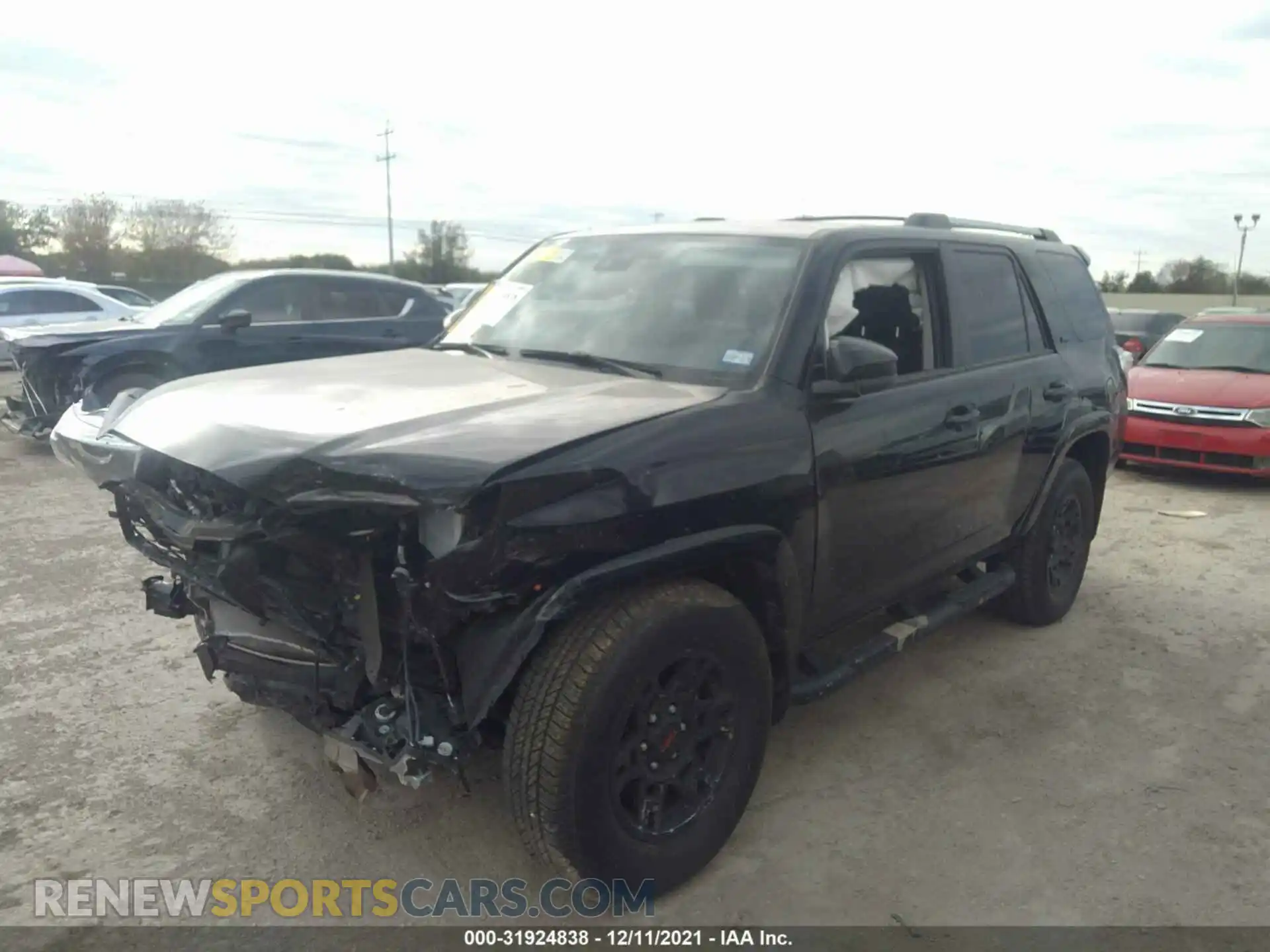 2 Photograph of a damaged car JTEEU5JR9M5249034 TOYOTA 4RUNNER 2021