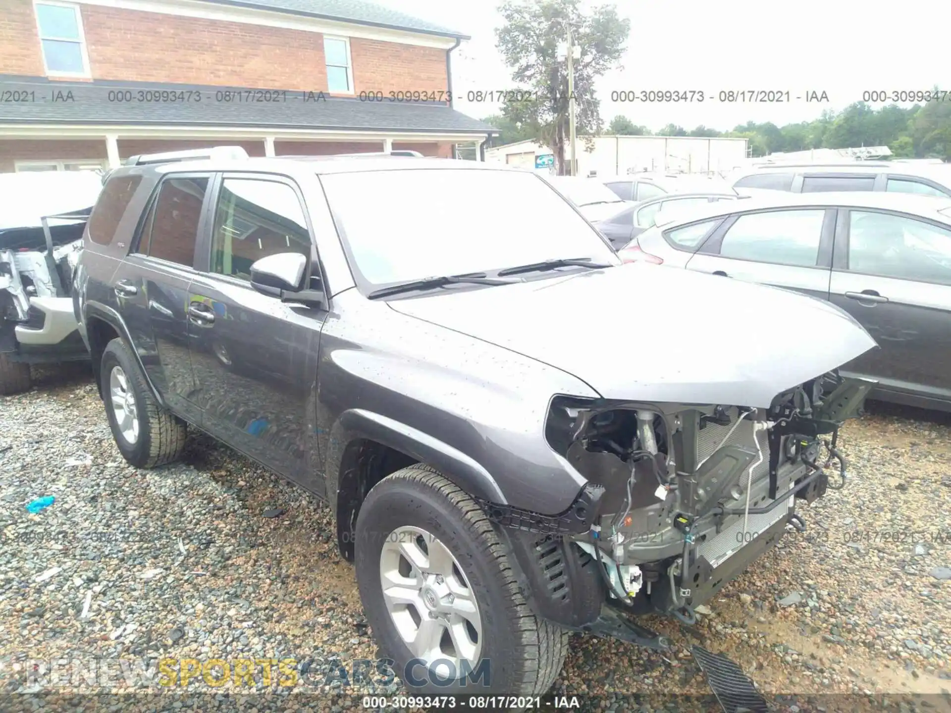 1 Photograph of a damaged car JTEEU5JRXM5234476 TOYOTA 4RUNNER 2021
