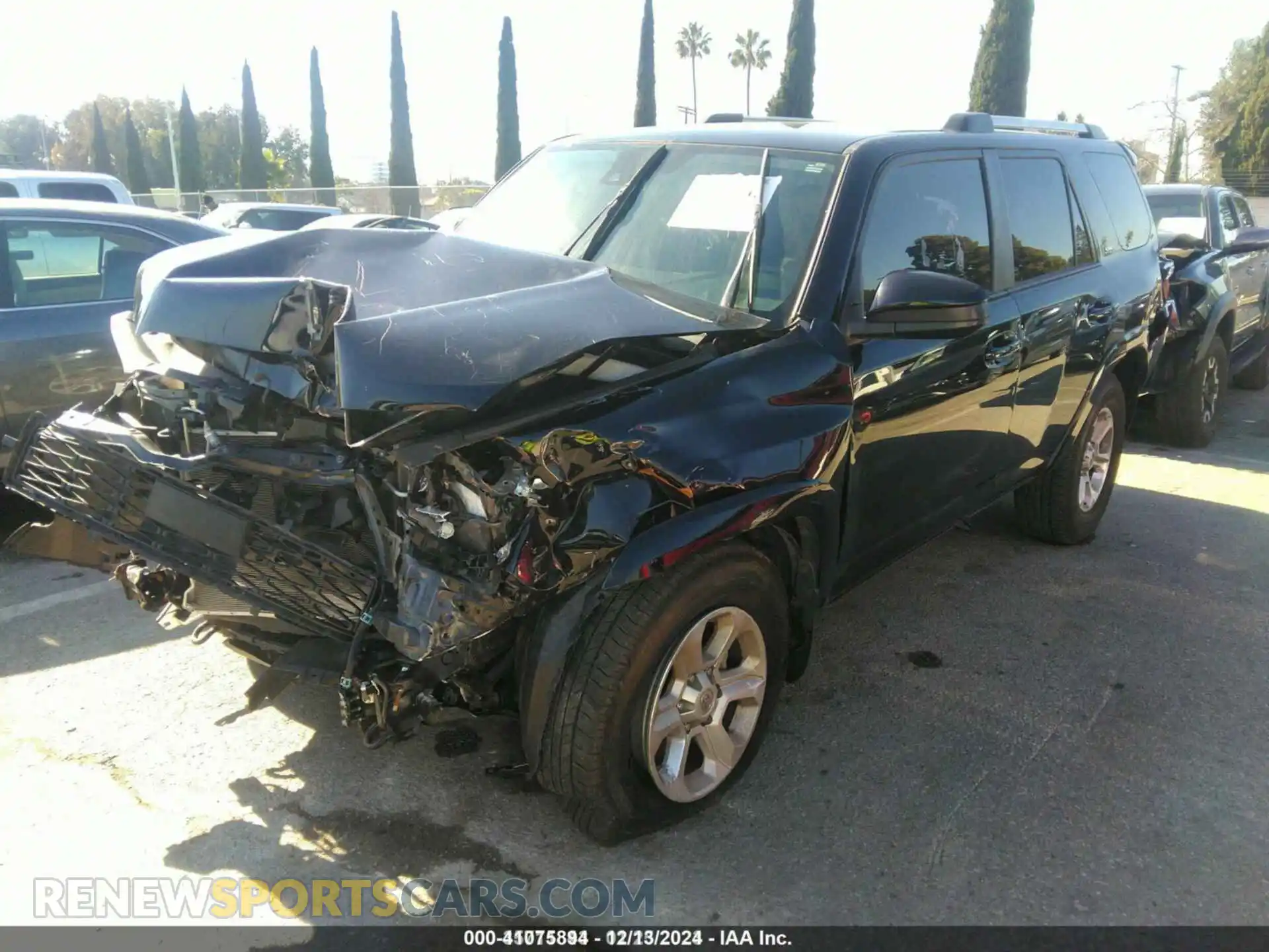 2 Photograph of a damaged car JTEEU5JRXM5239936 TOYOTA 4RUNNER 2021