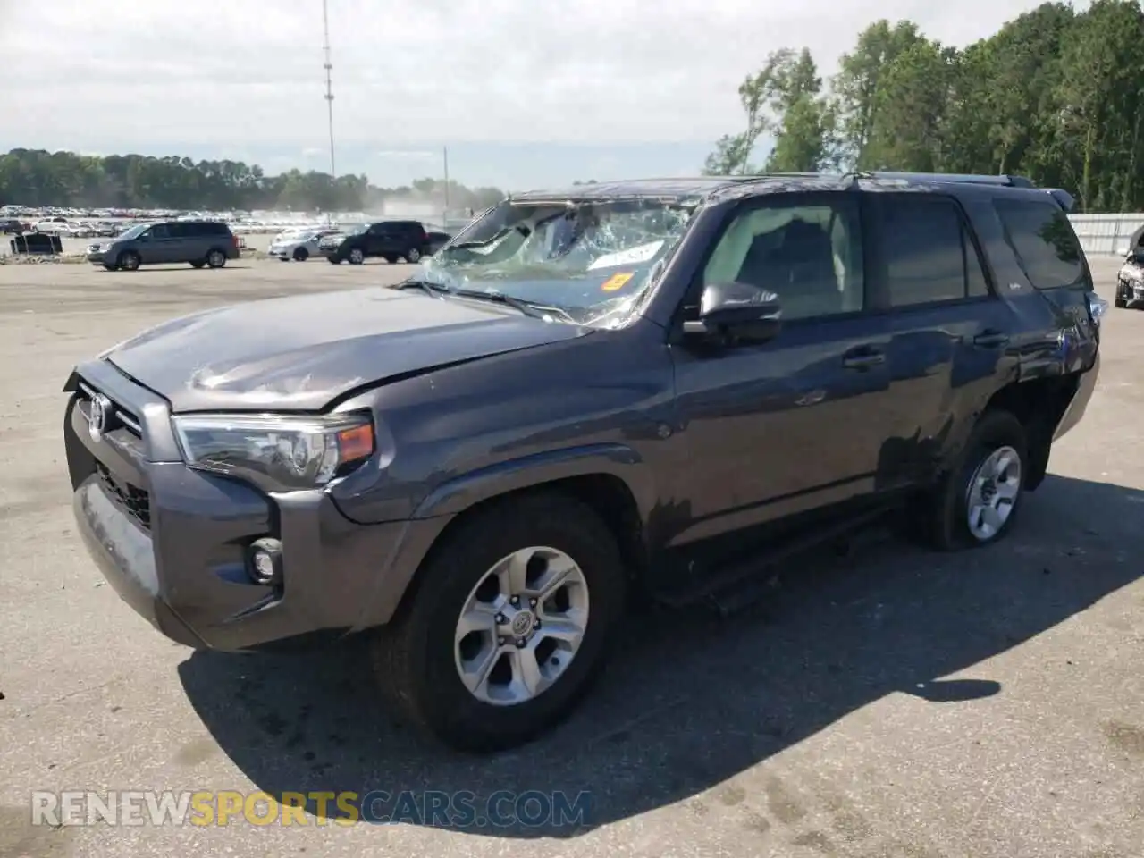 1 Photograph of a damaged car JTEFU5JR7M5247688 TOYOTA 4RUNNER 2021