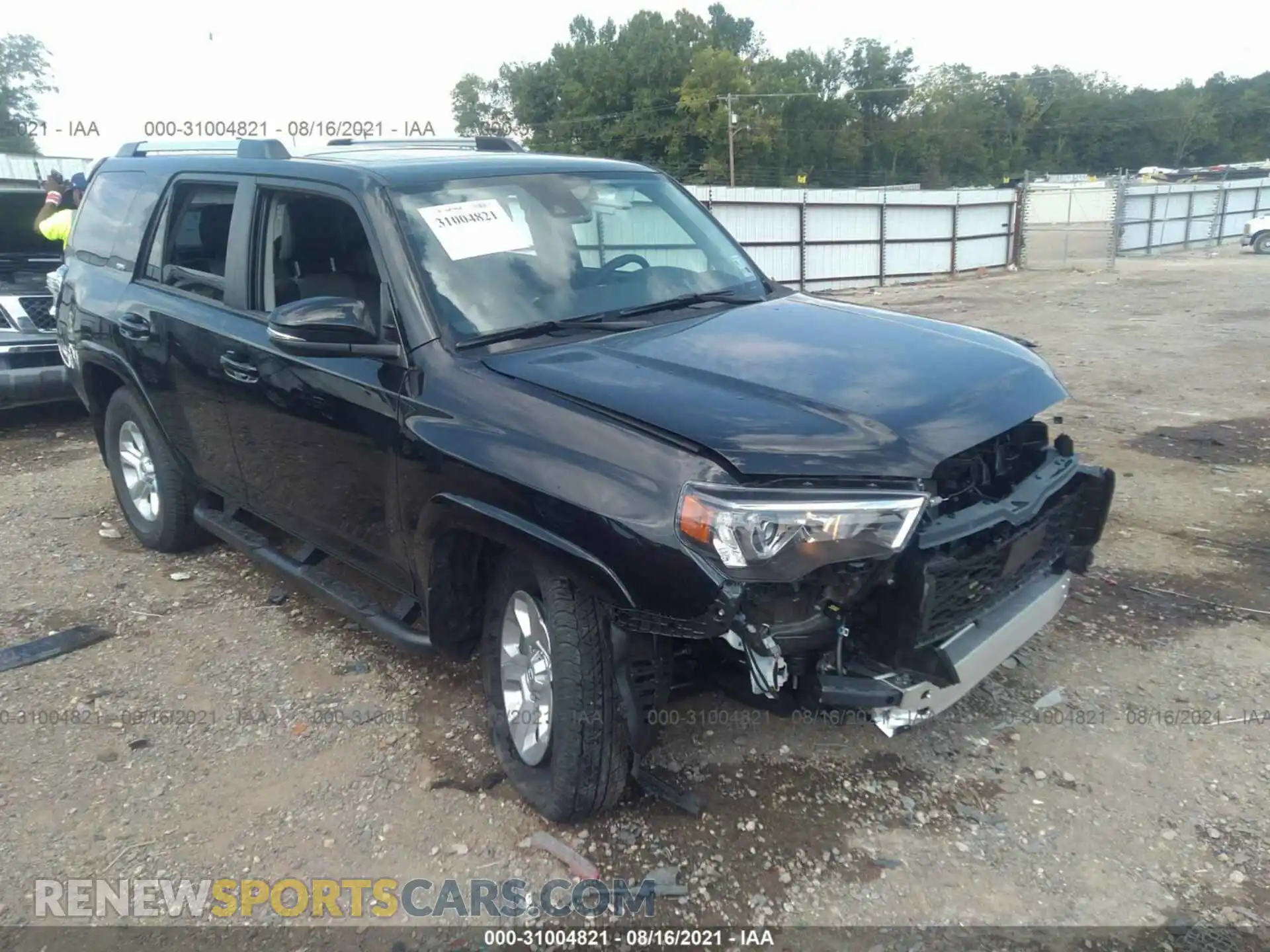 1 Photograph of a damaged car JTEFU5JR9M5244033 TOYOTA 4RUNNER 2021