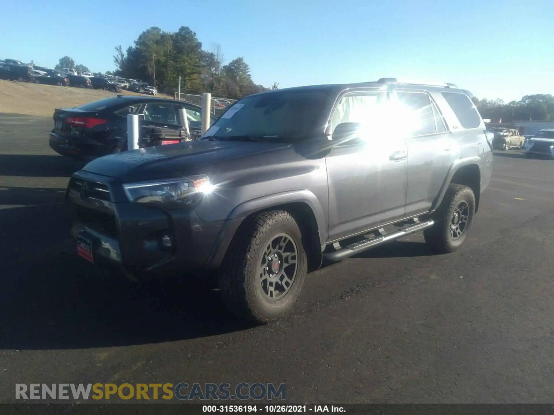 2 Photograph of a damaged car JTEFU5JRXM5242744 TOYOTA 4RUNNER 2021