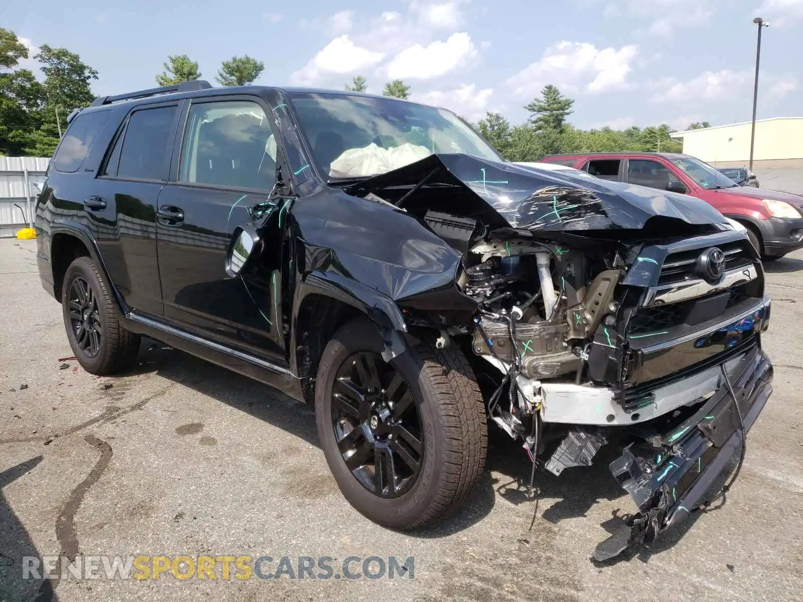 1 Photograph of a damaged car JTEJU5JR2M5896065 TOYOTA 4RUNNER 2021