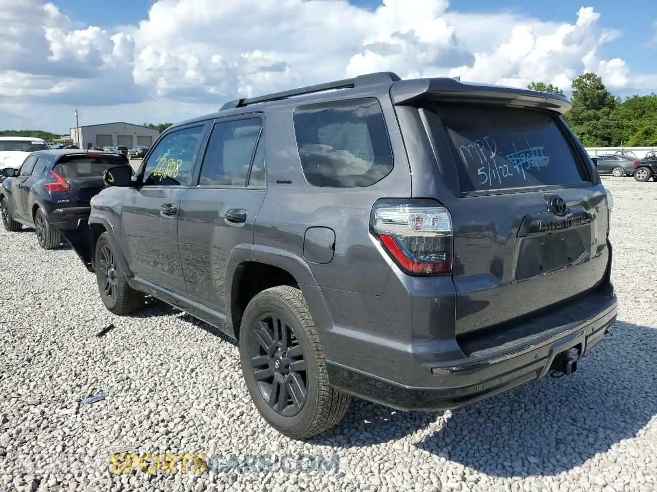 3 fotografías del automóvil dañado JTEJU5JR4M5906403 TOYOTA 4RUNNER 2021