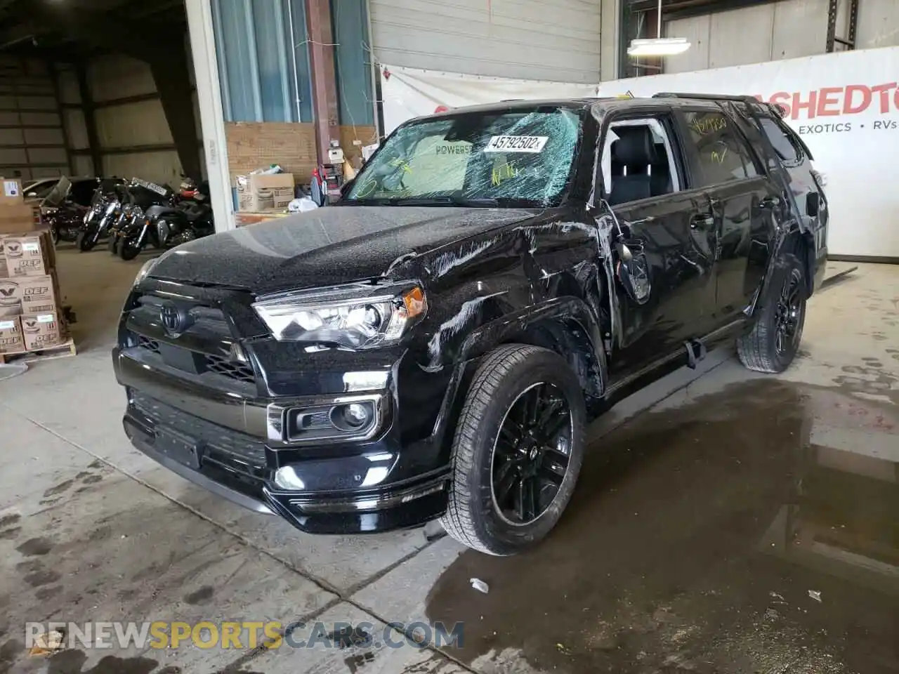 2 Photograph of a damaged car JTEJU5JRXM5860804 TOYOTA 4RUNNER 2021