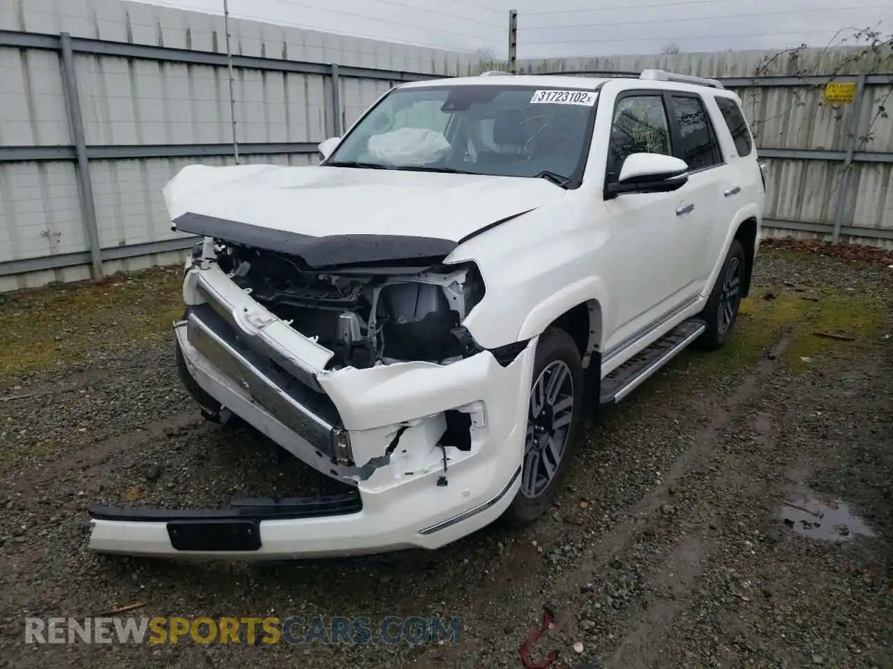 2 Photograph of a damaged car JTEKU5JR4M5854808 TOYOTA 4RUNNER 2021