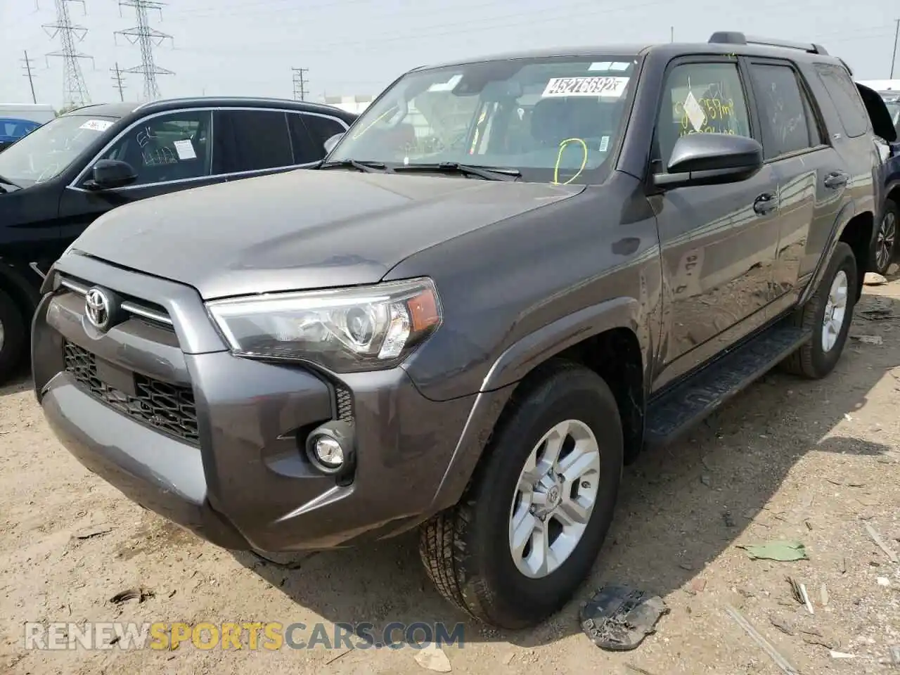 2 Photograph of a damaged car JTEMU5JR0M5922644 TOYOTA 4RUNNER 2021