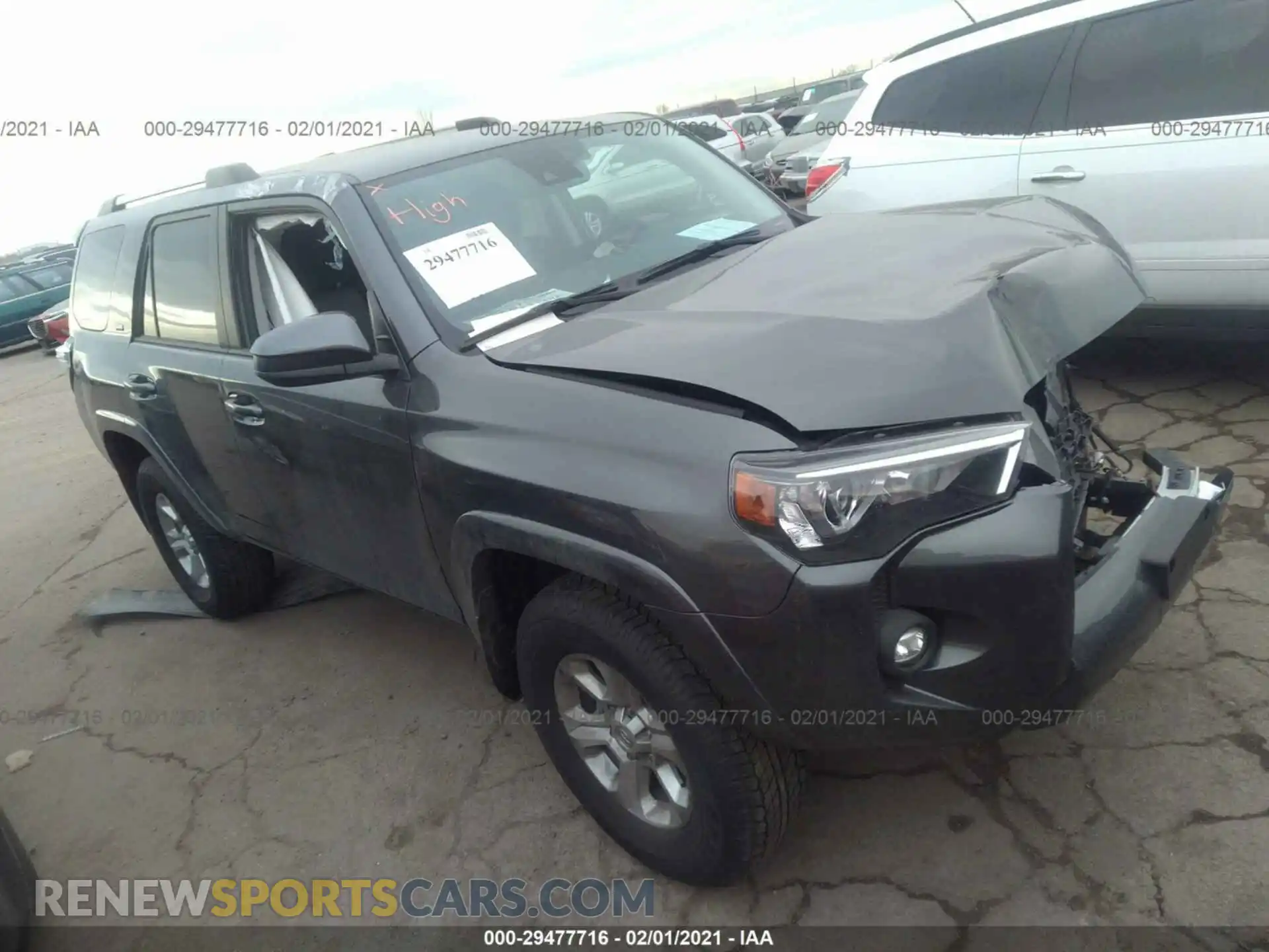 1 Photograph of a damaged car JTEMU5JR1M5863071 TOYOTA 4RUNNER 2021