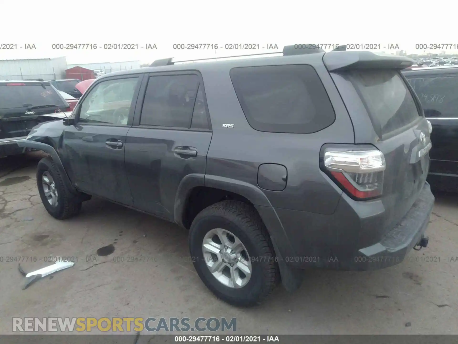 3 Photograph of a damaged car JTEMU5JR1M5863071 TOYOTA 4RUNNER 2021