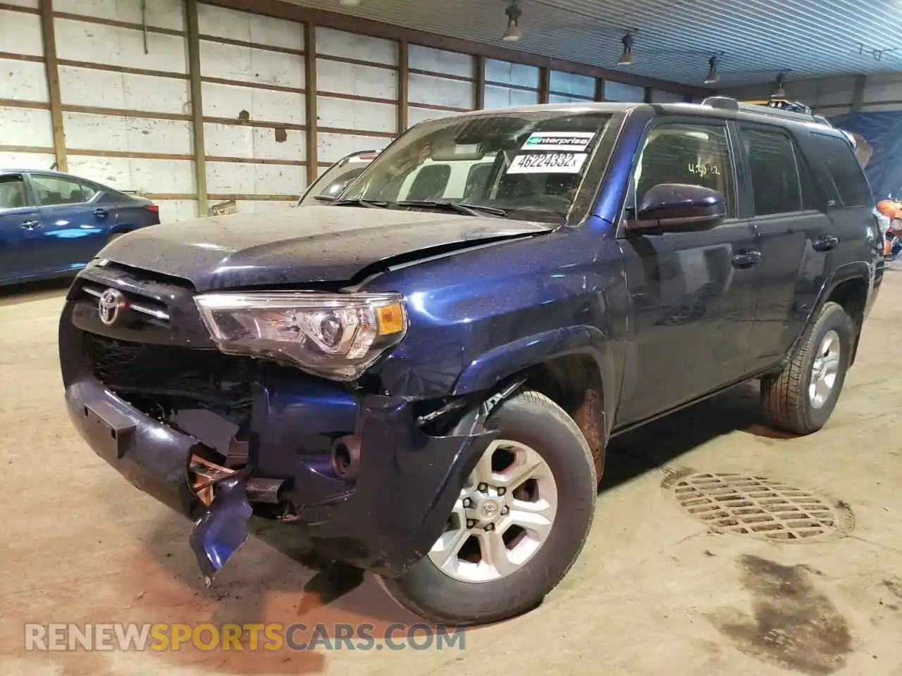 2 Photograph of a damaged car JTEMU5JR1M5897933 TOYOTA 4RUNNER 2021