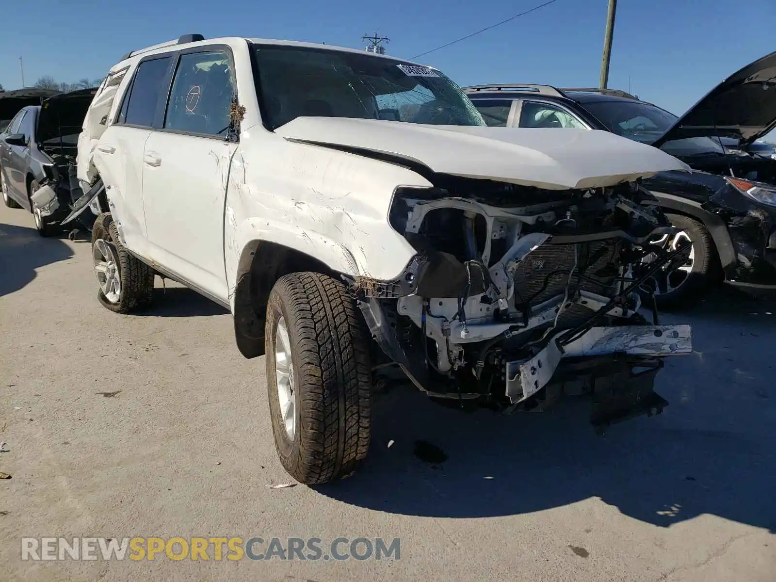 1 Photograph of a damaged car JTEMU5JR2M5857604 TOYOTA 4RUNNER 2021