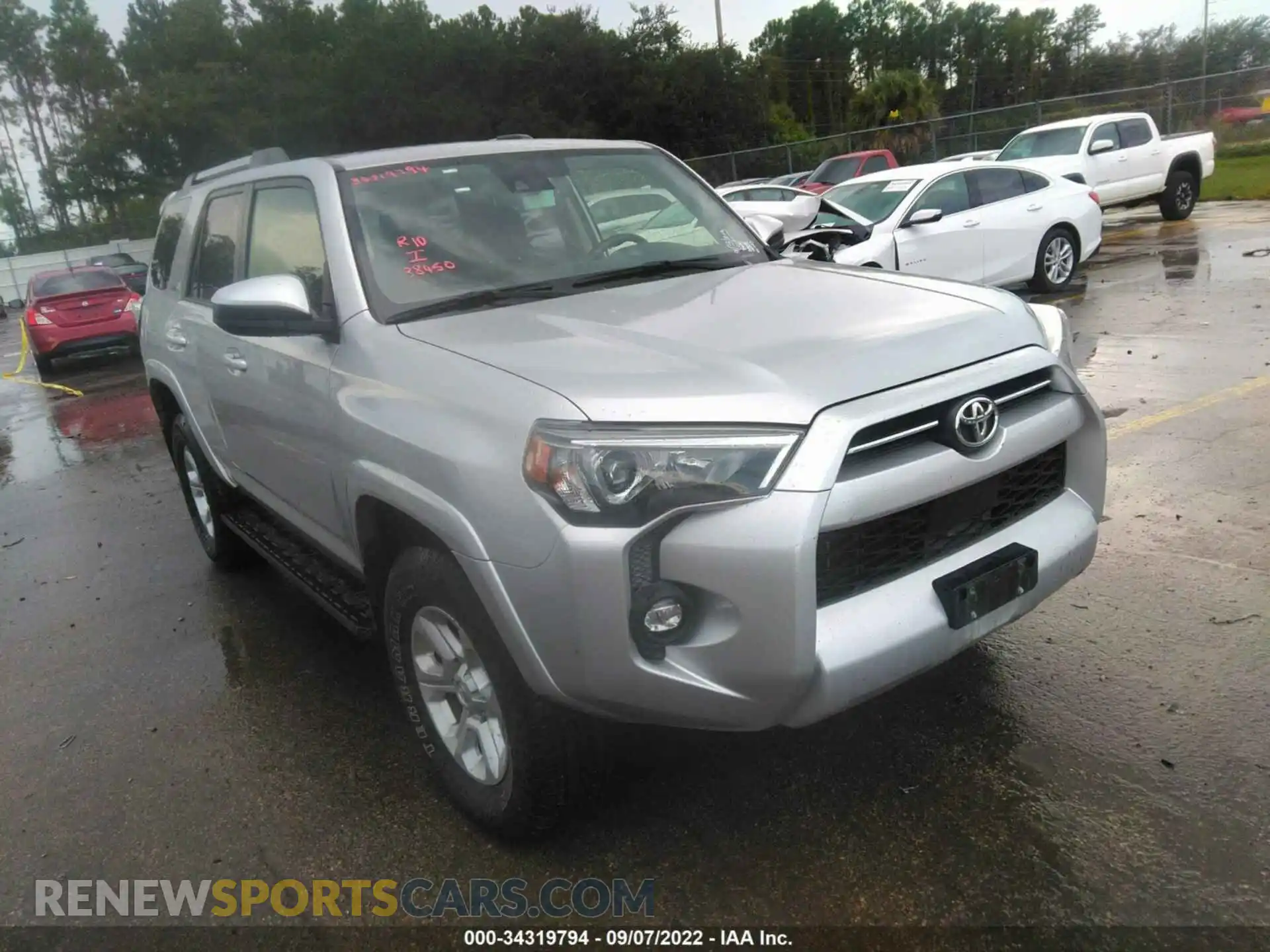 1 Photograph of a damaged car JTEMU5JR2M5918451 TOYOTA 4RUNNER 2021