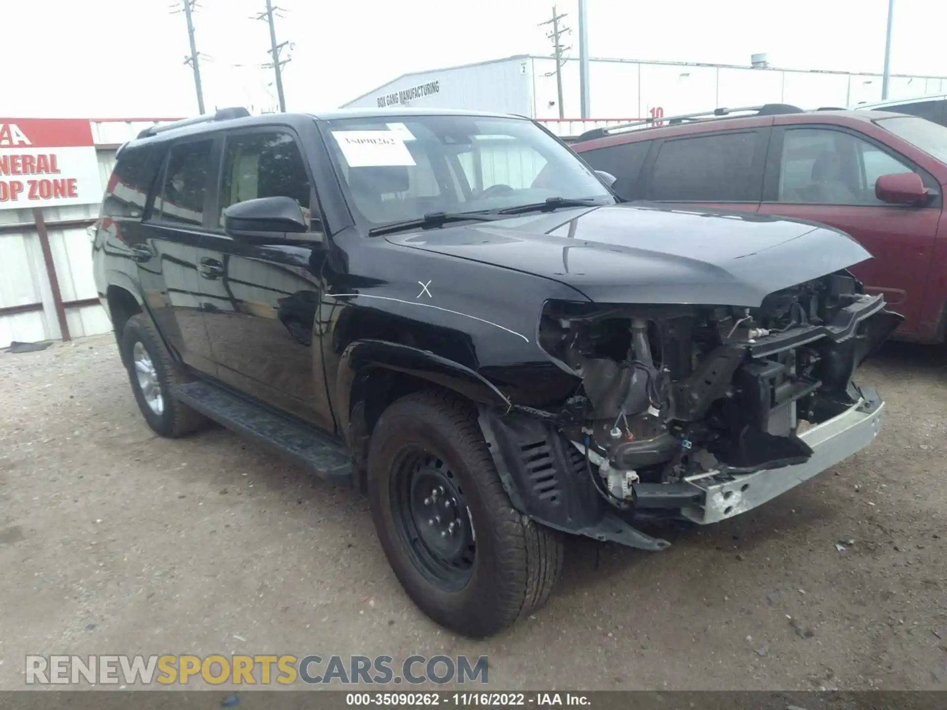 1 Photograph of a damaged car JTEMU5JR2M5939994 TOYOTA 4RUNNER 2021
