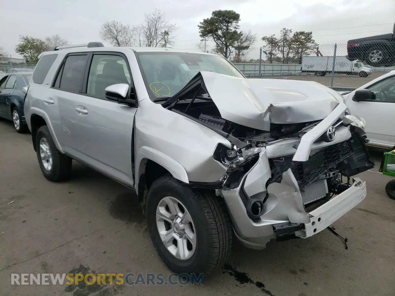 1 Photograph of a damaged car JTEMU5JR4M5860343 TOYOTA 4RUNNER 2021