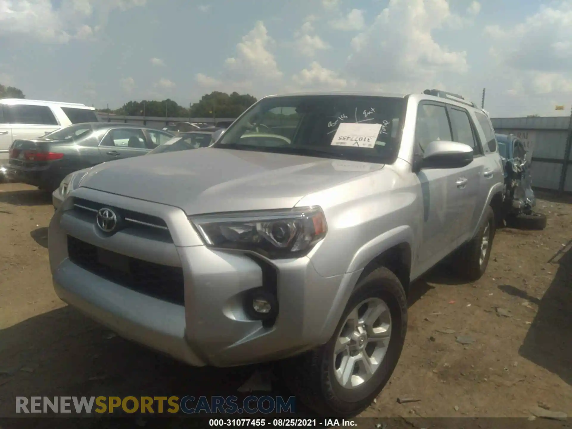 2 Photograph of a damaged car JTEMU5JR4M5885985 TOYOTA 4RUNNER 2021