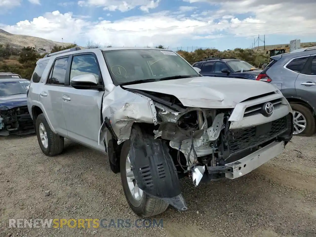 1 Photograph of a damaged car JTEMU5JR5M5867723 TOYOTA 4RUNNER 2021