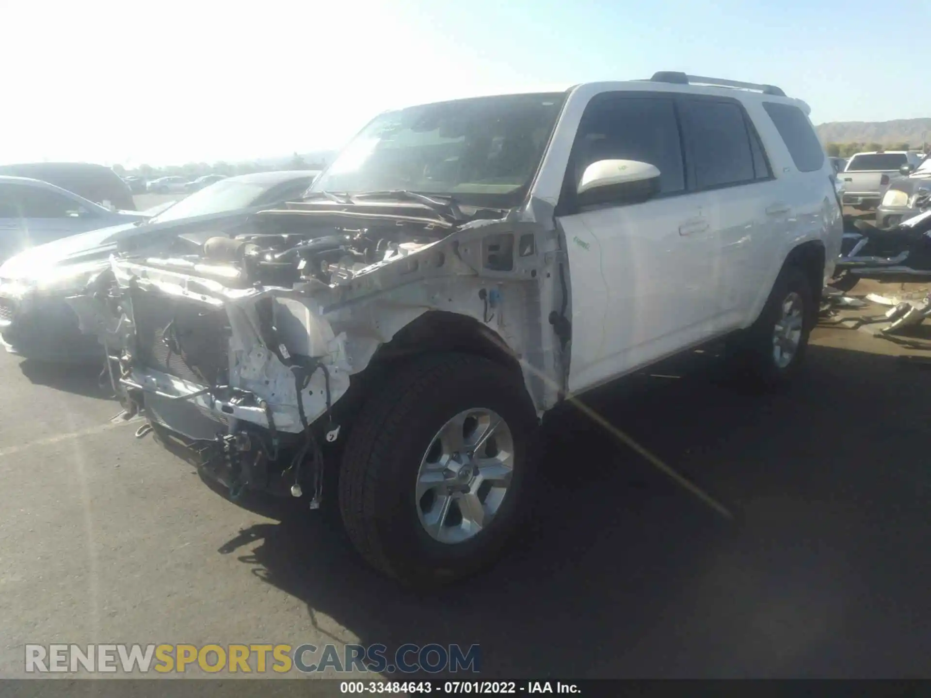 2 Photograph of a damaged car JTEMU5JR5M5897255 TOYOTA 4RUNNER 2021