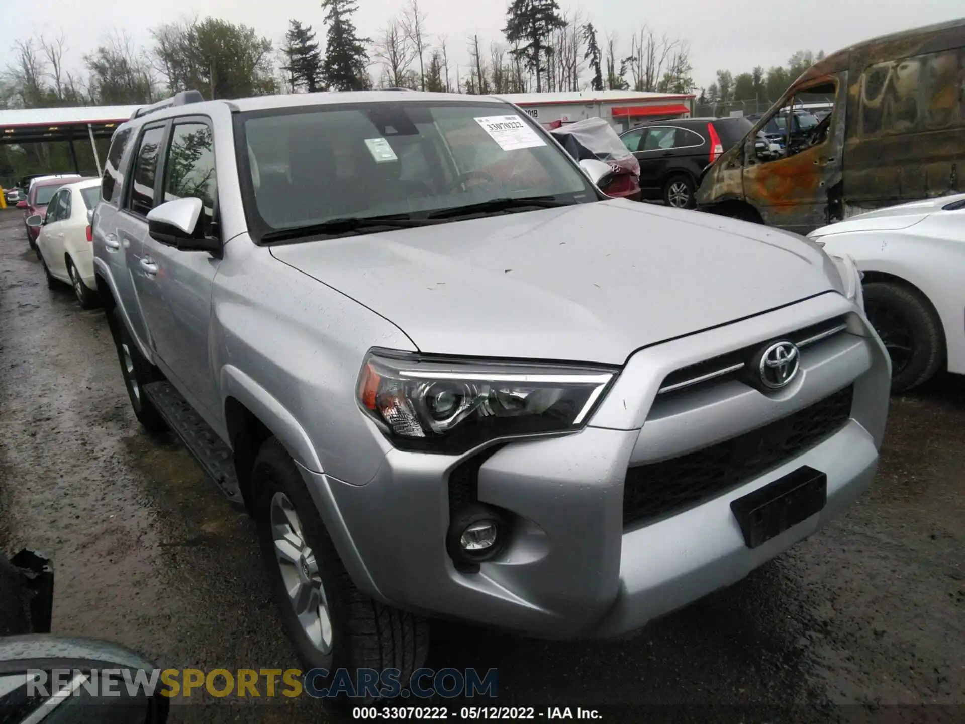 1 fotografías del automóvil dañado JTEMU5JR5M5913745 TOYOTA 4RUNNER 2021