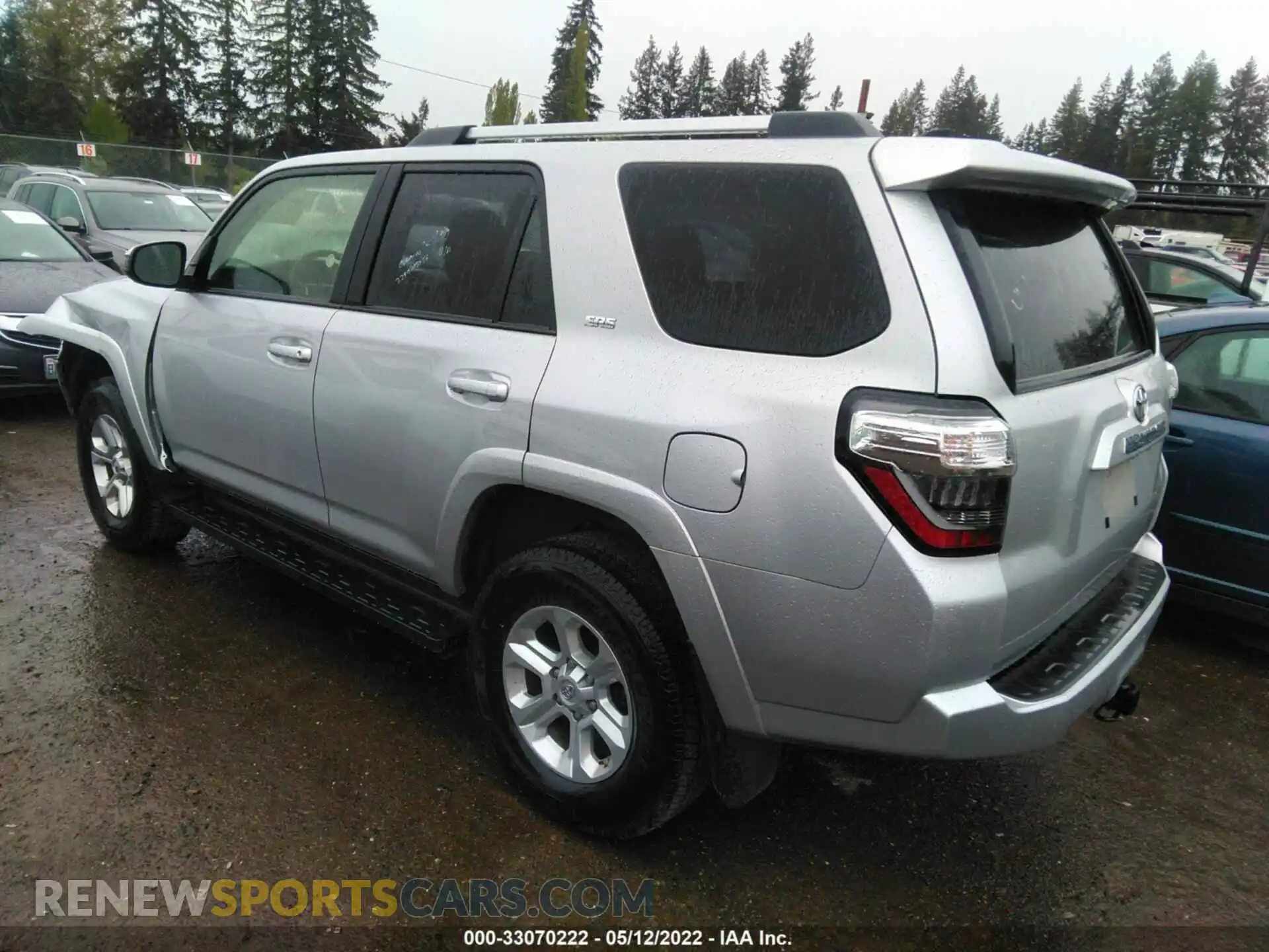 3 fotografías del automóvil dañado JTEMU5JR5M5913745 TOYOTA 4RUNNER 2021