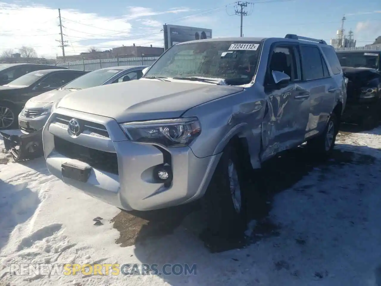 1 Photograph of a damaged car JTEMU5JR8M5900214 TOYOTA 4RUNNER 2021