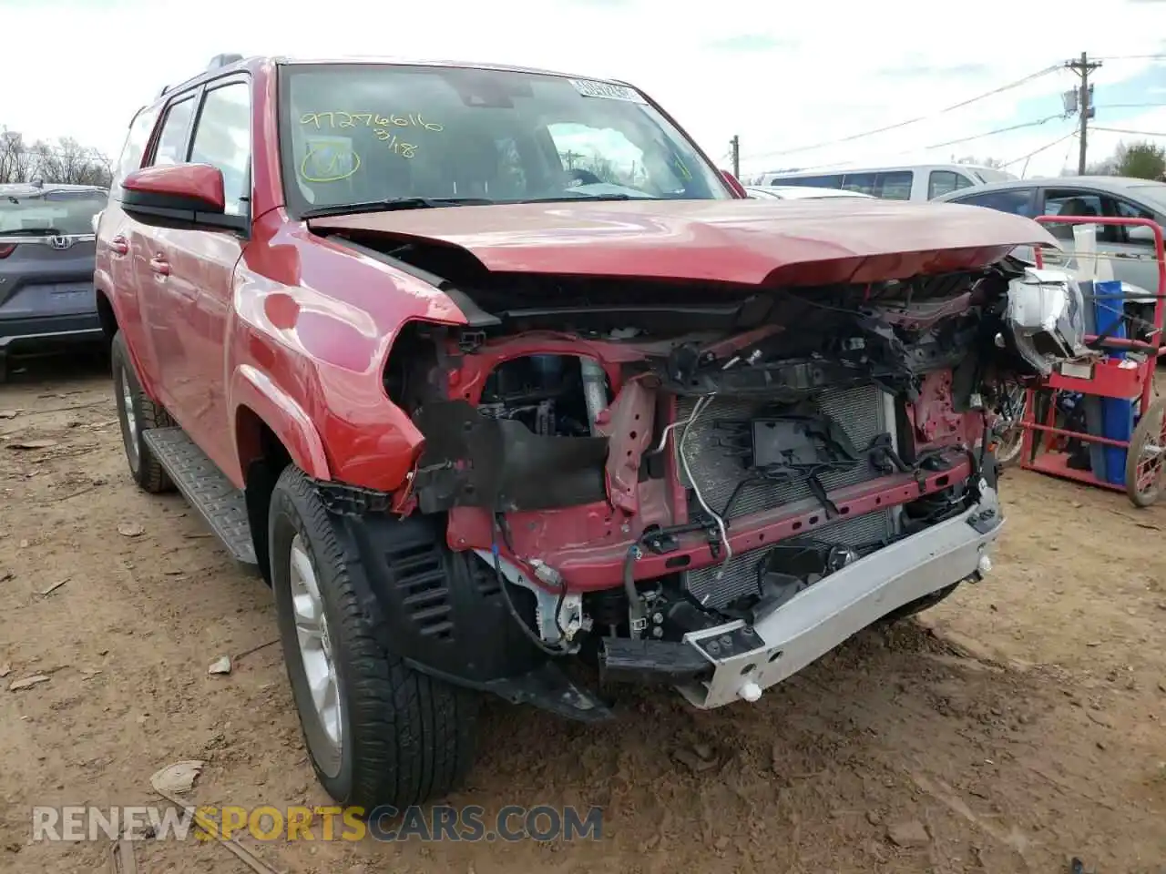 1 Photograph of a damaged car JTEMU5JR8M5940874 TOYOTA 4RUNNER 2021