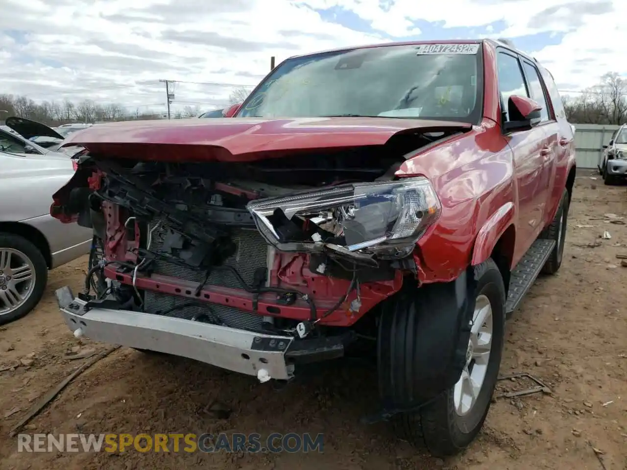 2 Photograph of a damaged car JTEMU5JR8M5940874 TOYOTA 4RUNNER 2021