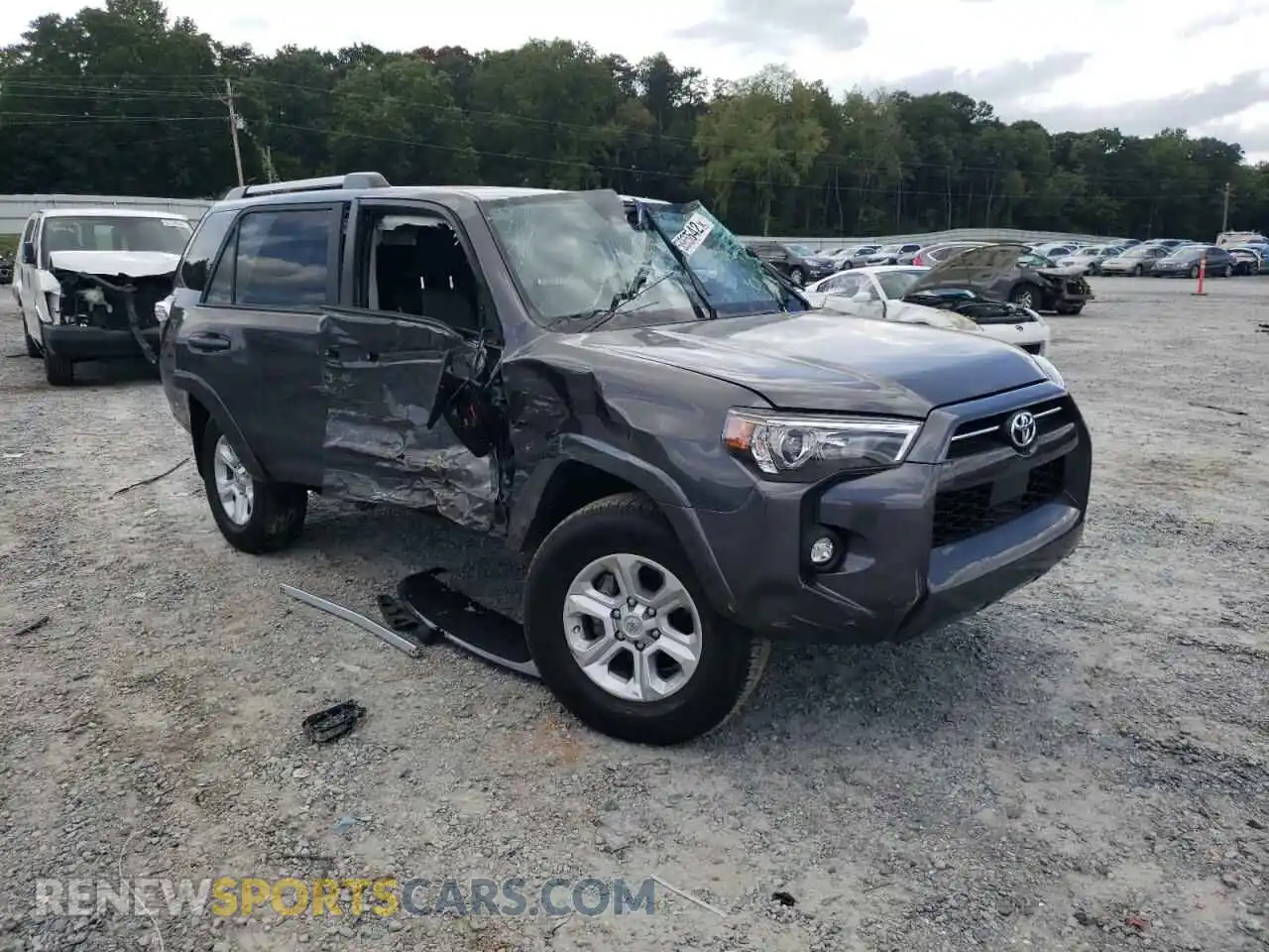 1 Photograph of a damaged car JTEMU5JR9M5876277 TOYOTA 4RUNNER 2021