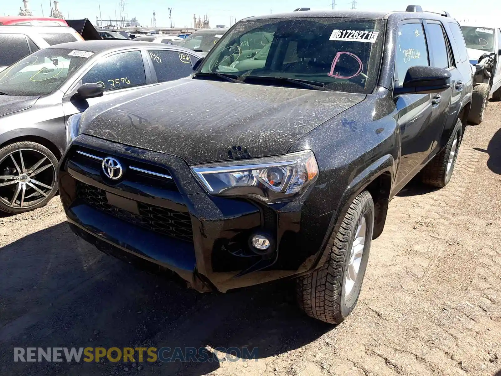 2 Photograph of a damaged car JTEMU5JR9M5897145 TOYOTA 4RUNNER 2021