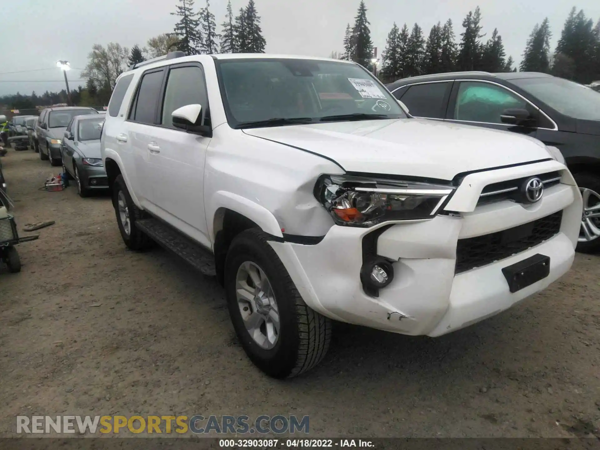 1 fotografías del automóvil dañado JTEMU5JR9M5941743 TOYOTA 4RUNNER 2021