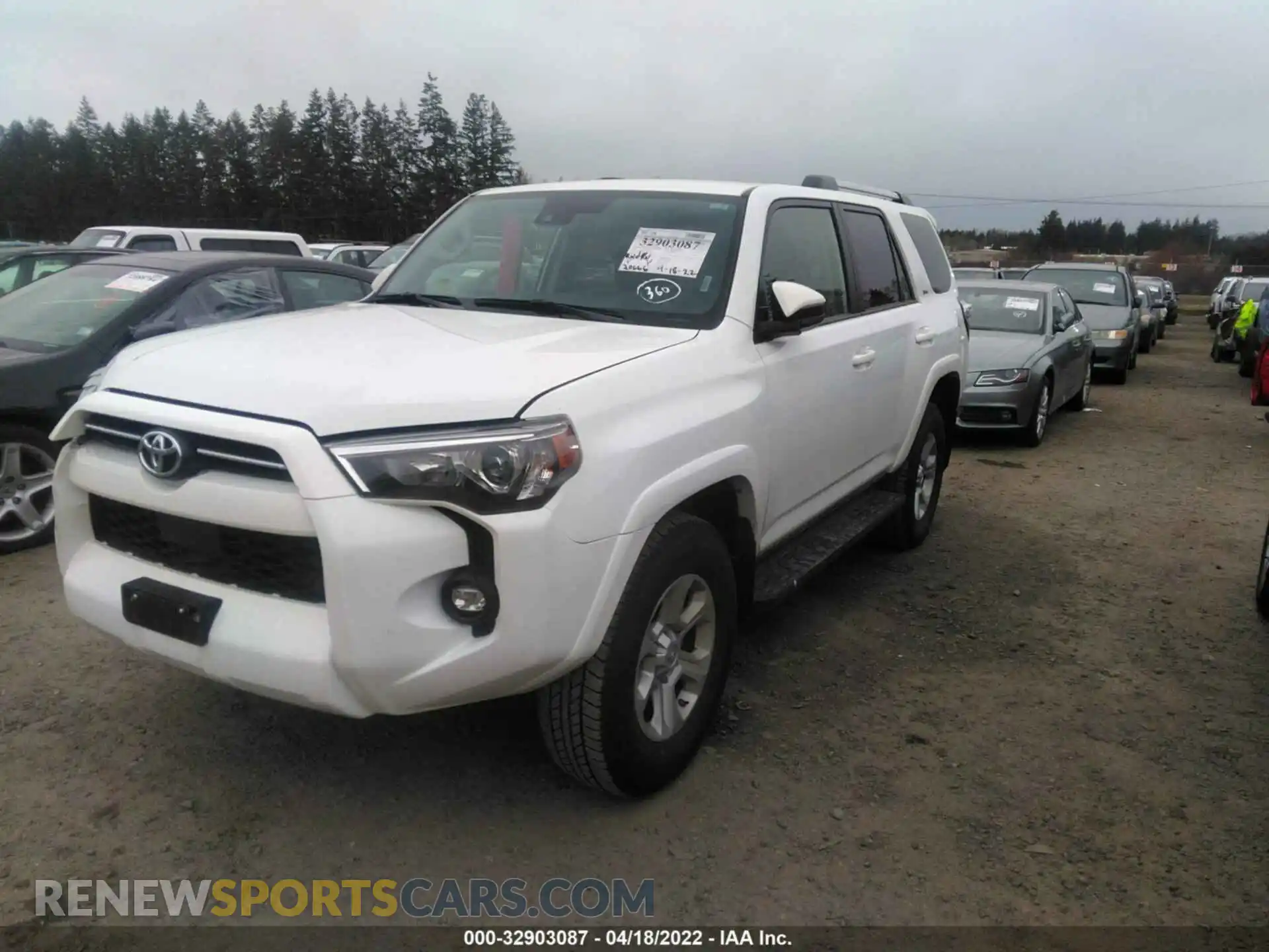 2 fotografías del automóvil dañado JTEMU5JR9M5941743 TOYOTA 4RUNNER 2021