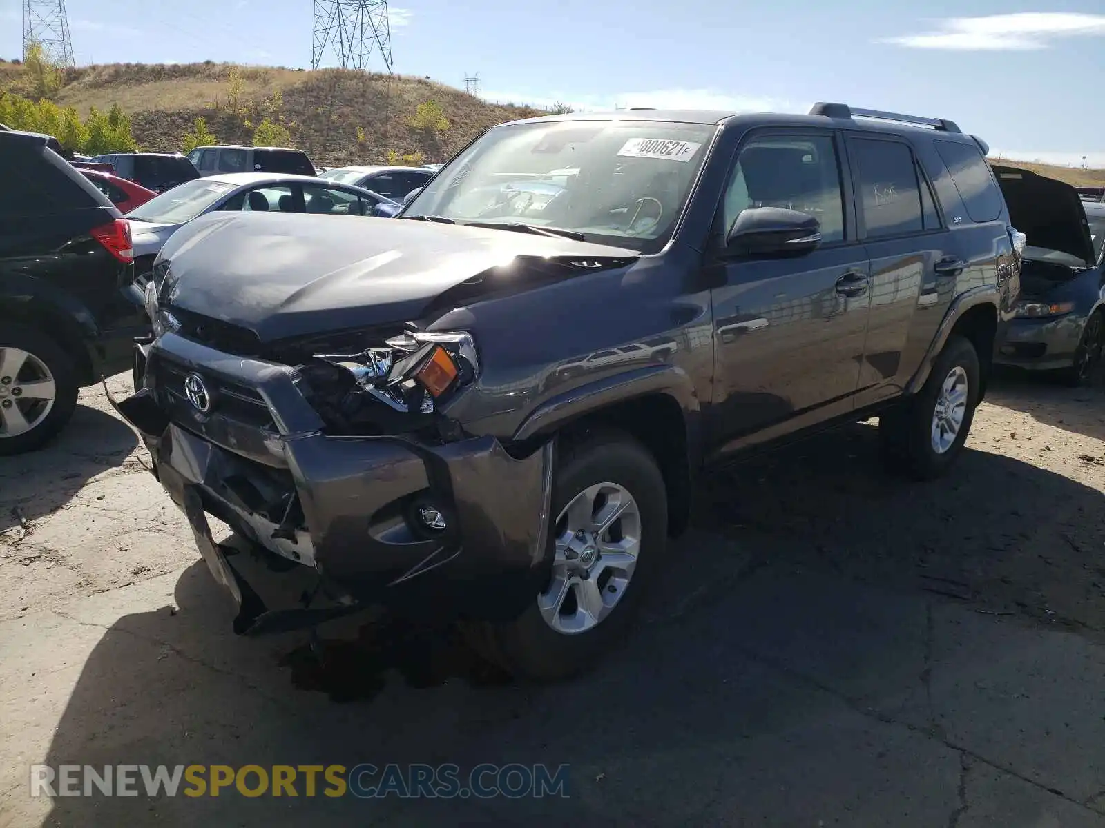 2 Photograph of a damaged car JTENU5JR1M5871353 TOYOTA 4RUNNER 2021