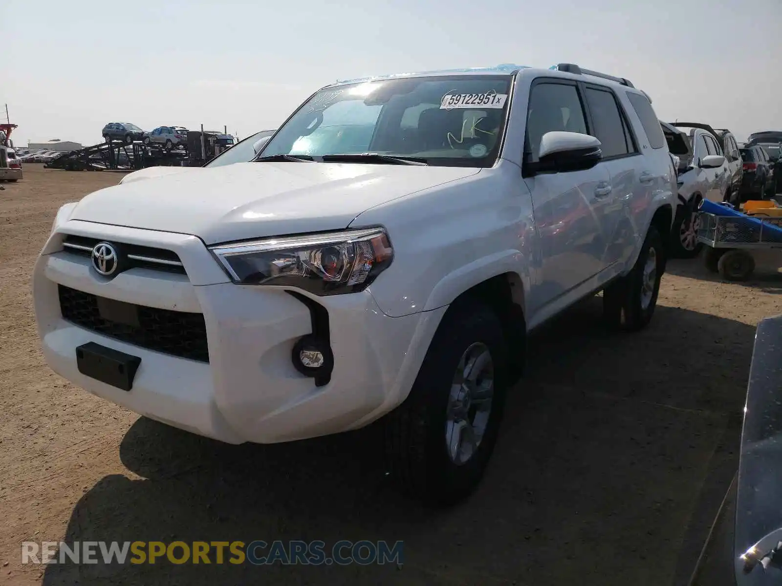 2 Photograph of a damaged car JTENU5JR1M5915416 TOYOTA 4RUNNER 2021