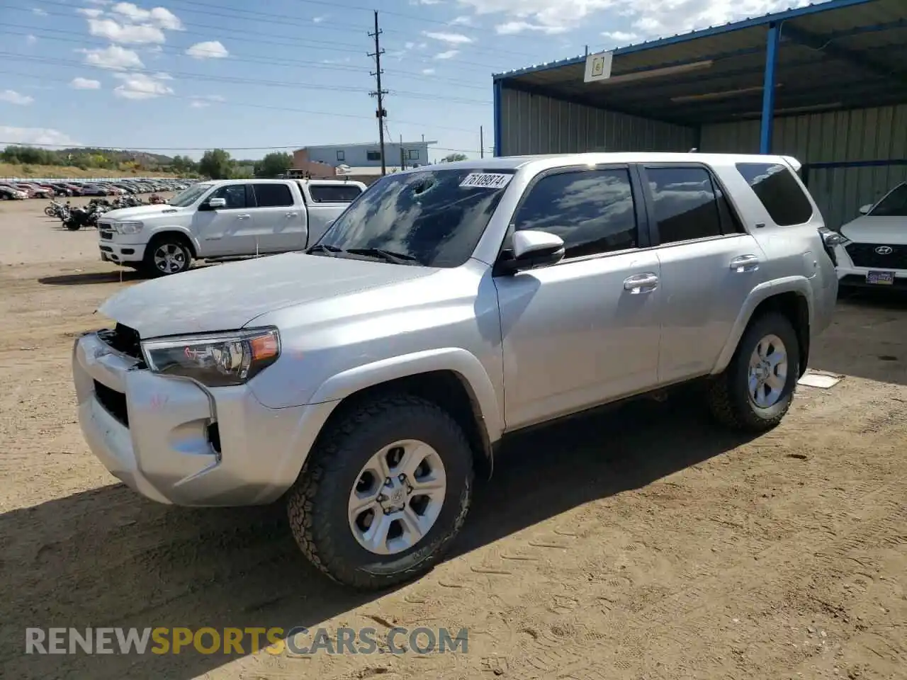 1 Photograph of a damaged car JTENU5JR2M5967251 TOYOTA 4RUNNER 2021